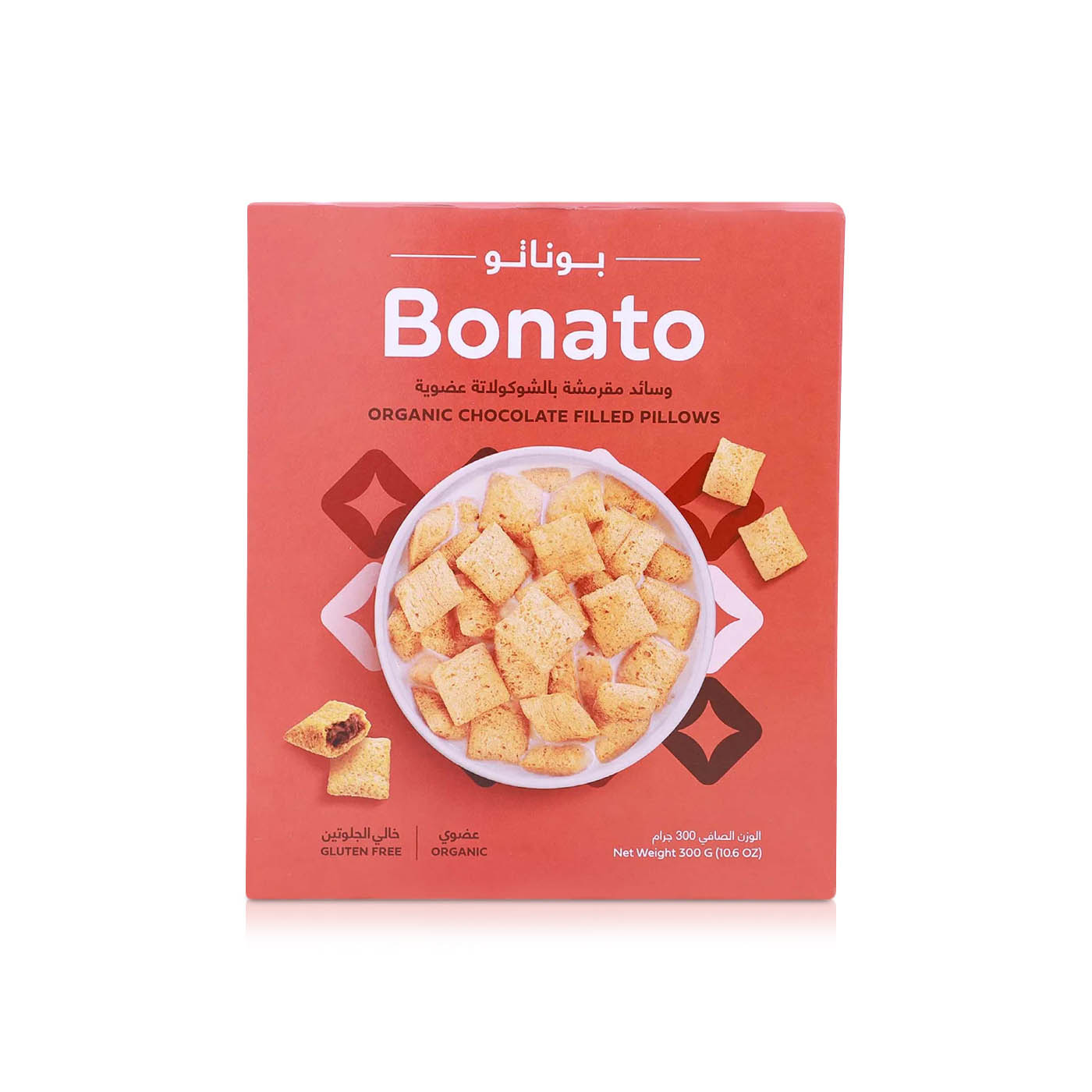 Bonato Organic Chocolate Filled Pillows 300g