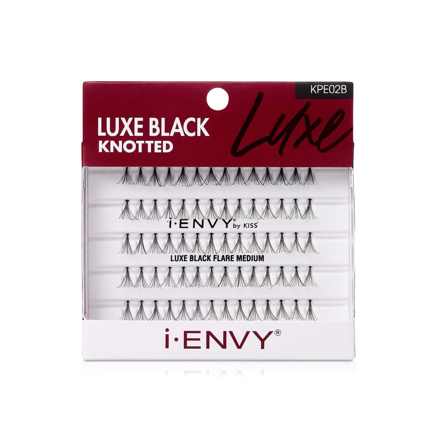 Kiss False Lashes Medium Individual Flare Luxe Black