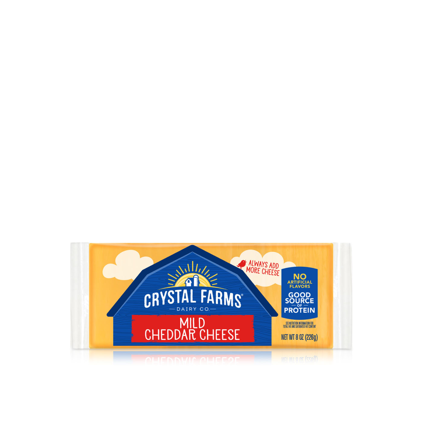 Crystal Farms Mild Cheddar Cheese Block 226g Spinneys United Arab 
