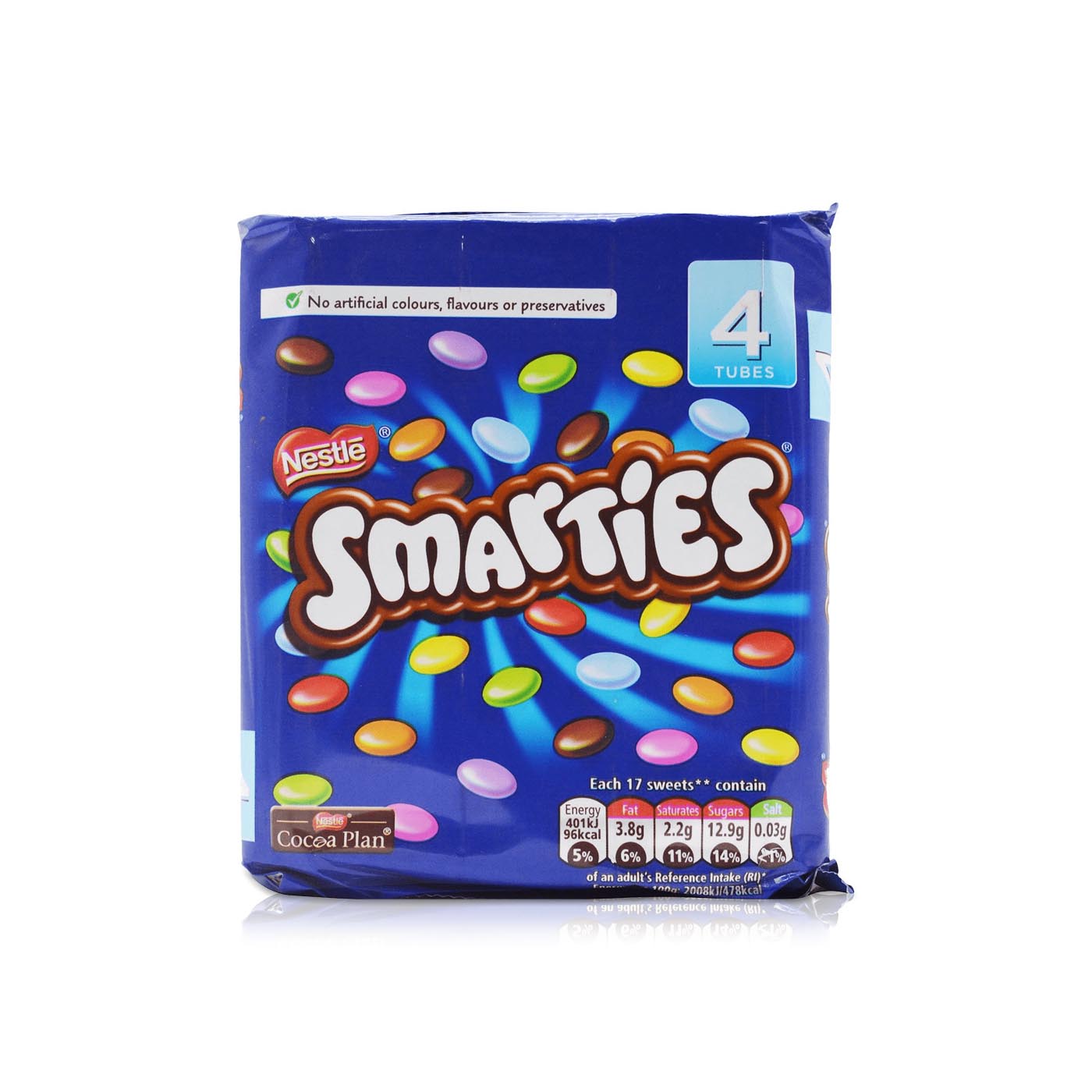 Smarties Tubes x 4 136g
