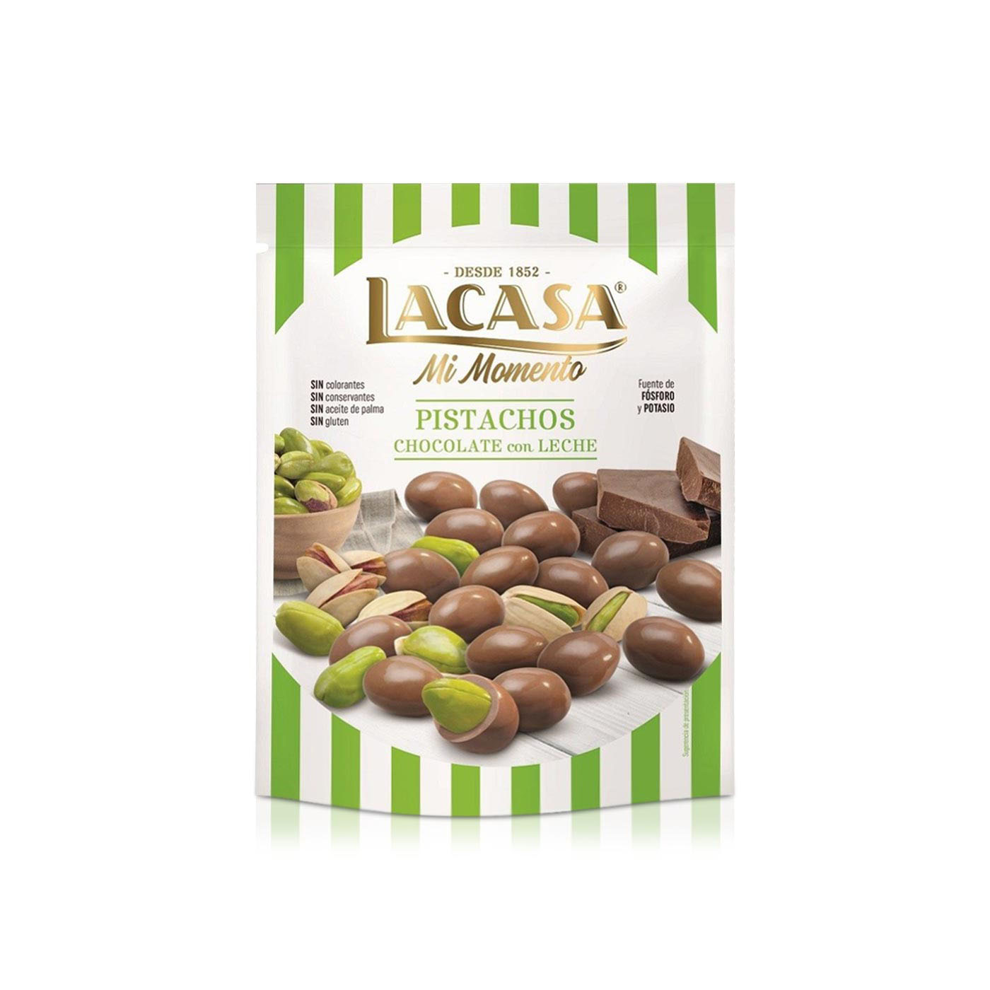 Lacasa Milk Chocolate Pistachios 100g