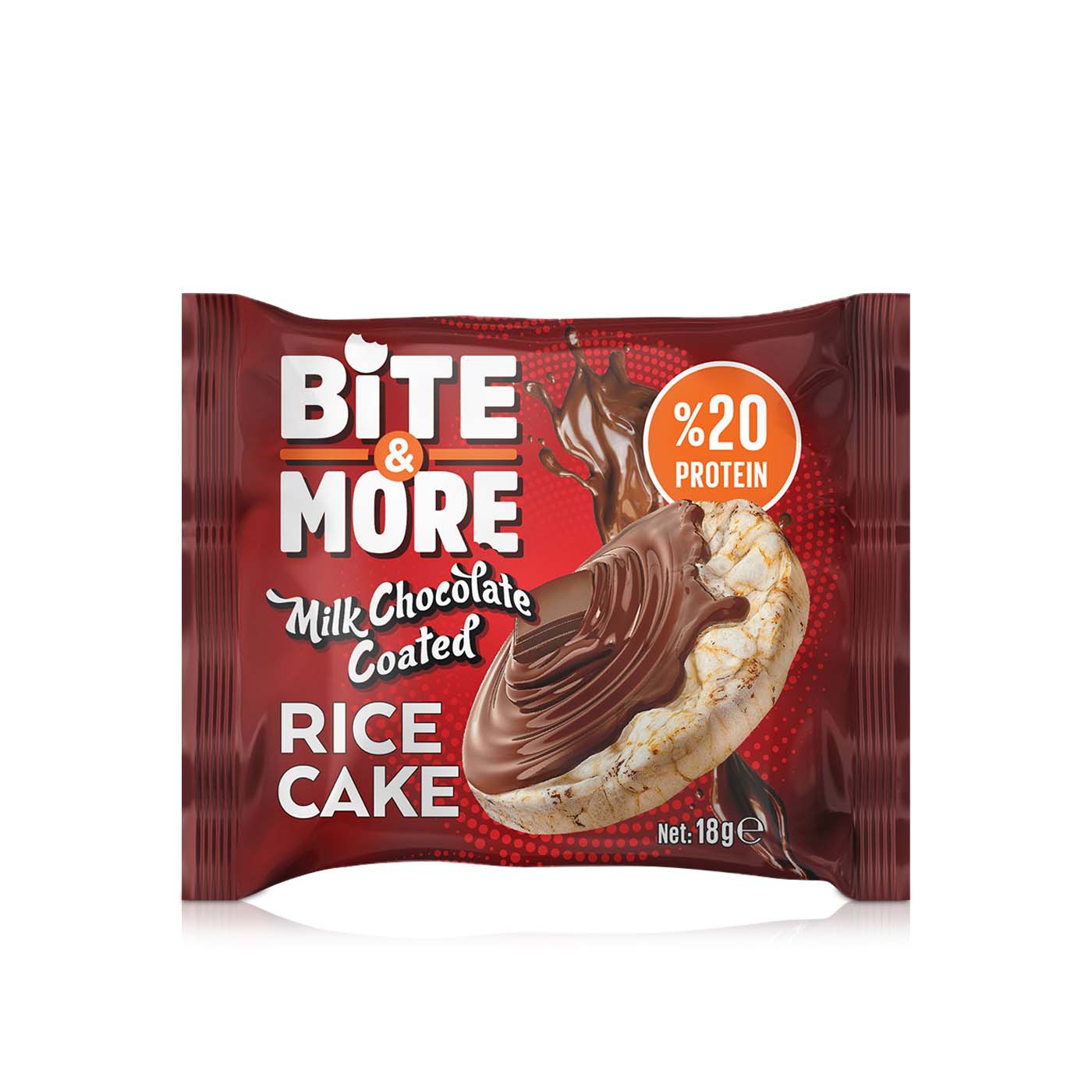 Bite & More Milk Chocolate Protein Rice Cake 18g