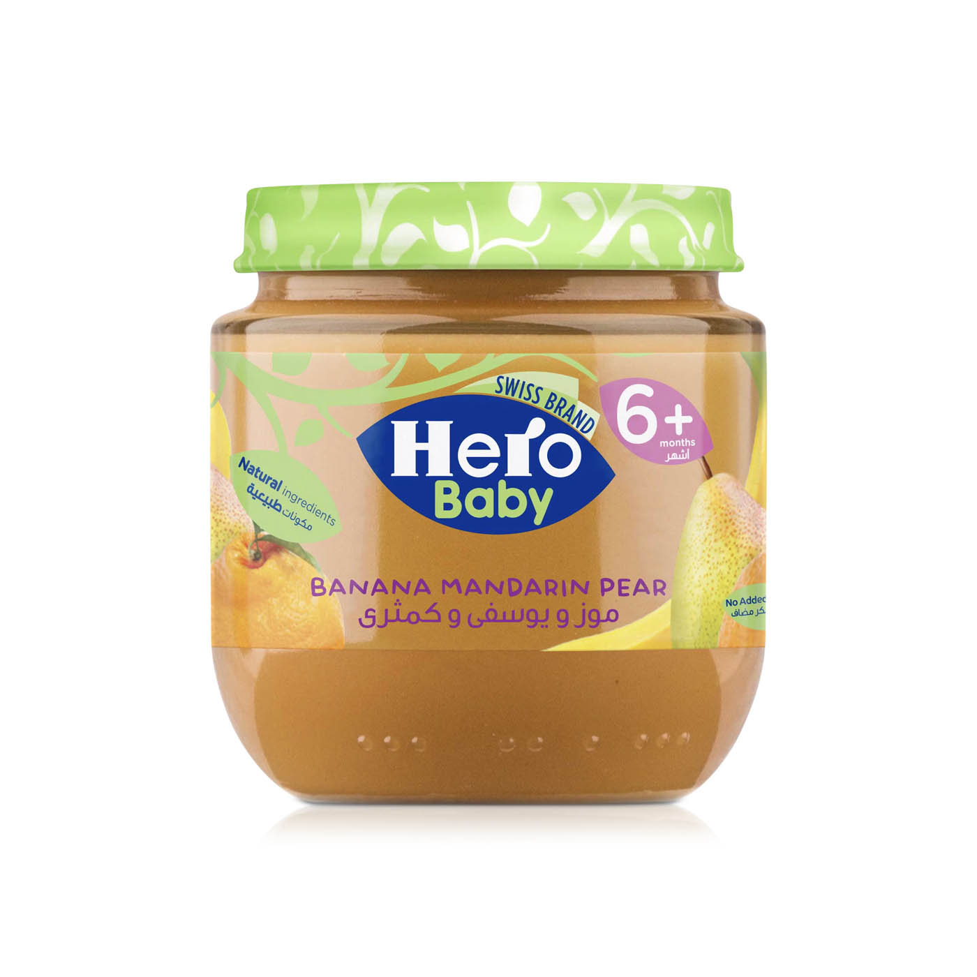 Hero Baby Banana Mandarin Pear Jar 6m+ 125g