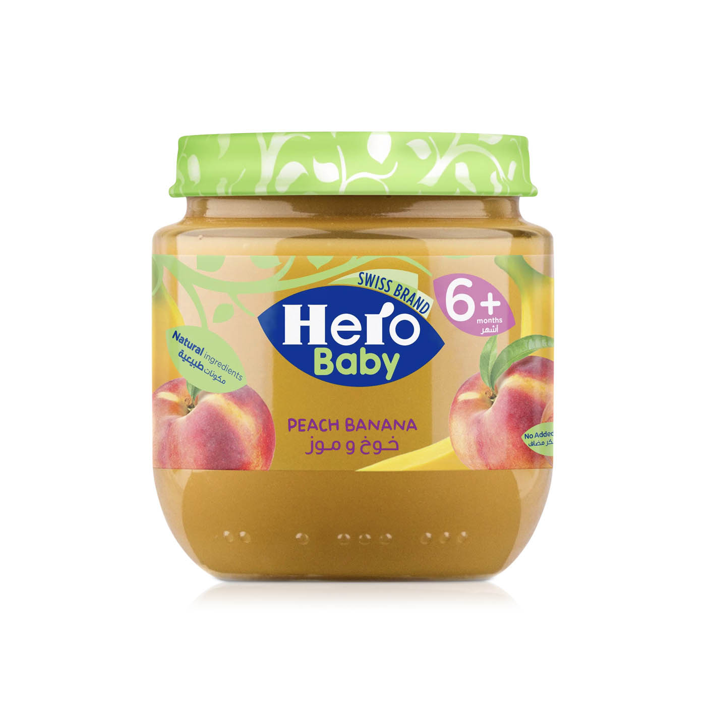 Hero Baby Peach Banana Jar 6m+ 125g