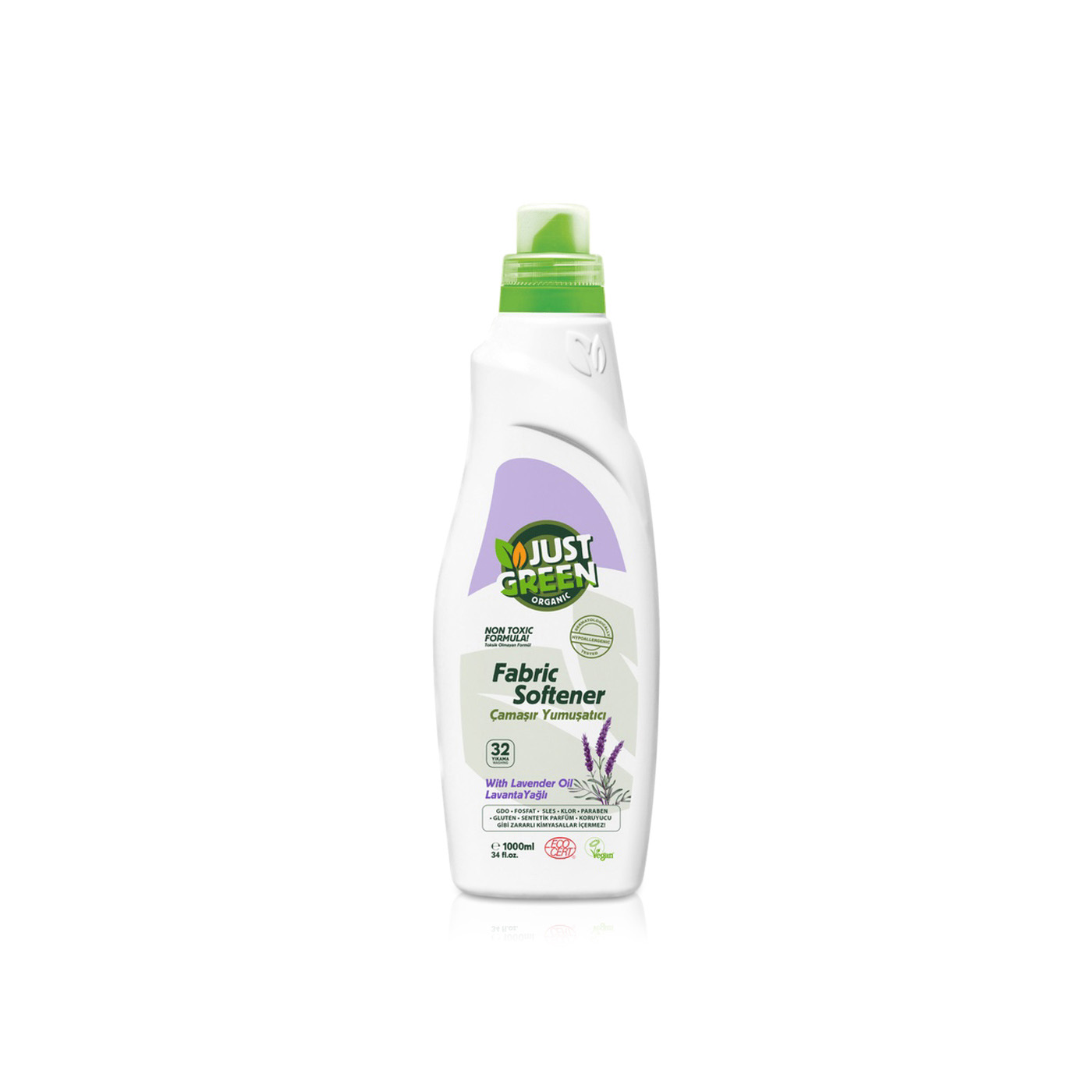 Just Green Organic Fabric Softener 1L