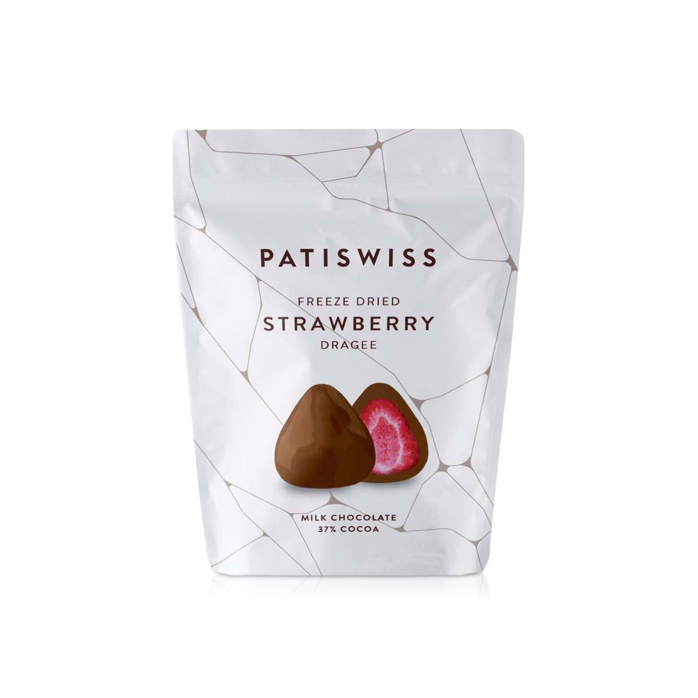 Patiswiss Milk Chocolate Freeze-Dried Strawberry 80g