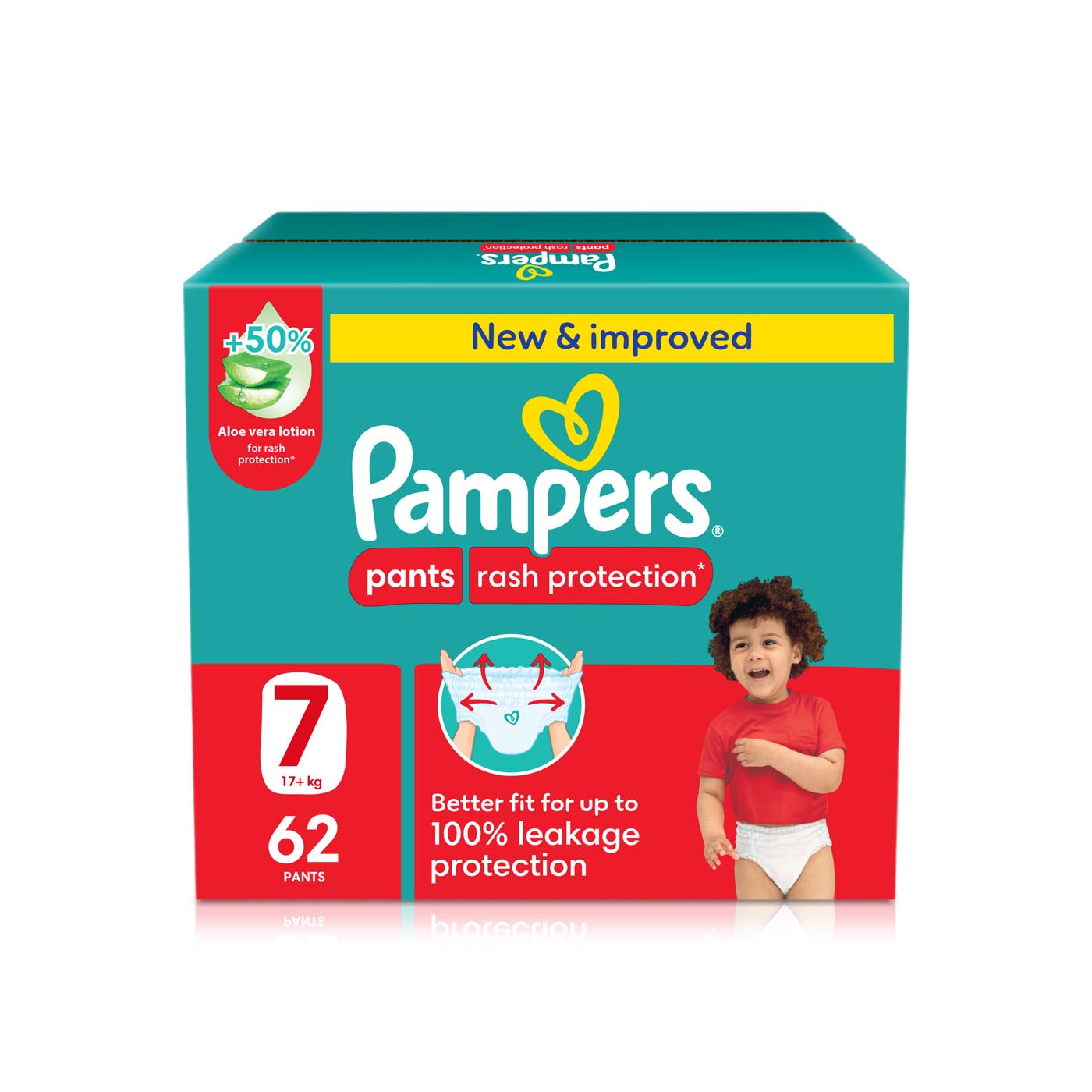 Pampers Baby Dry Rash Protection Nappy Pants Size 7 x62