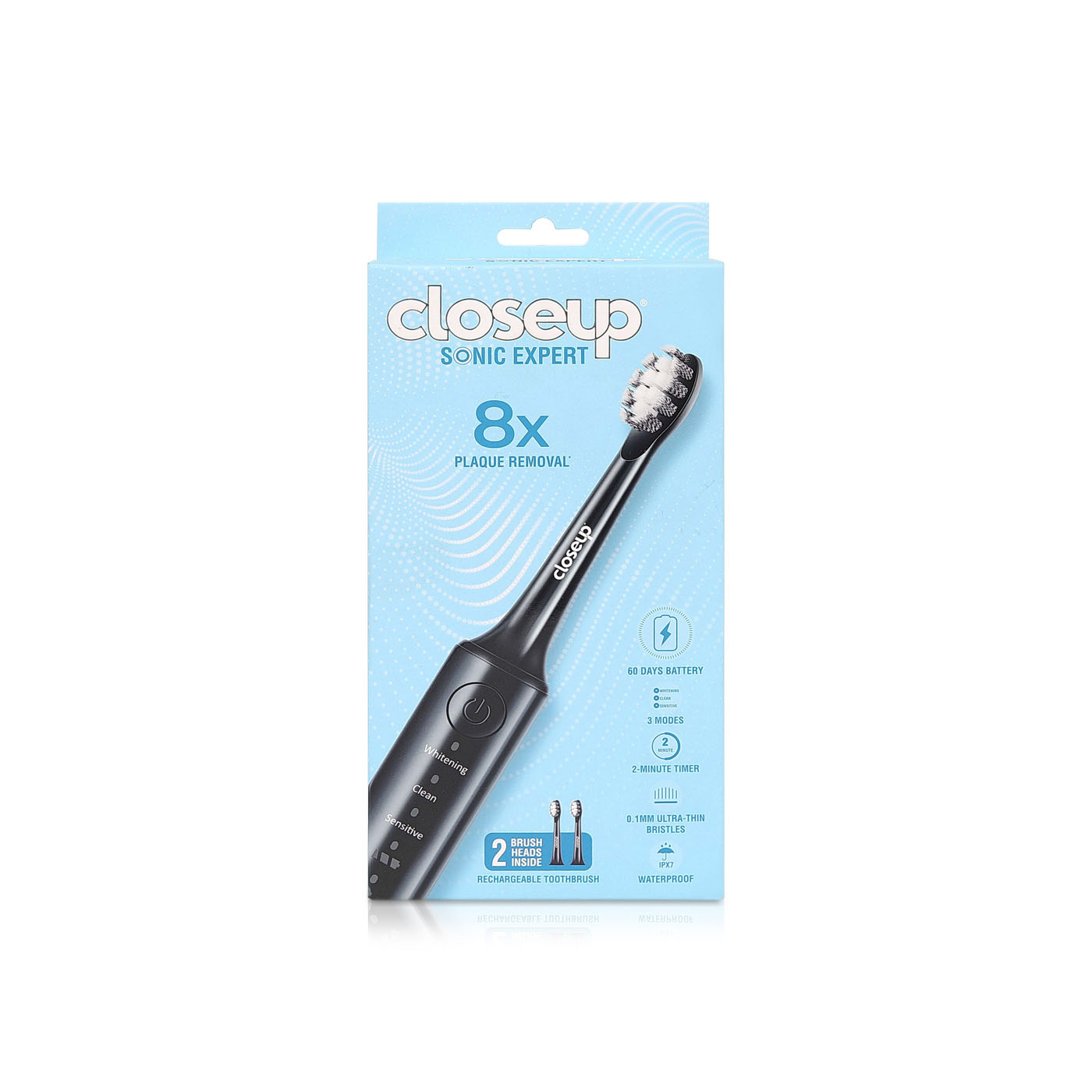 Closeup Sonic Expert Electric Toothbrush Black
