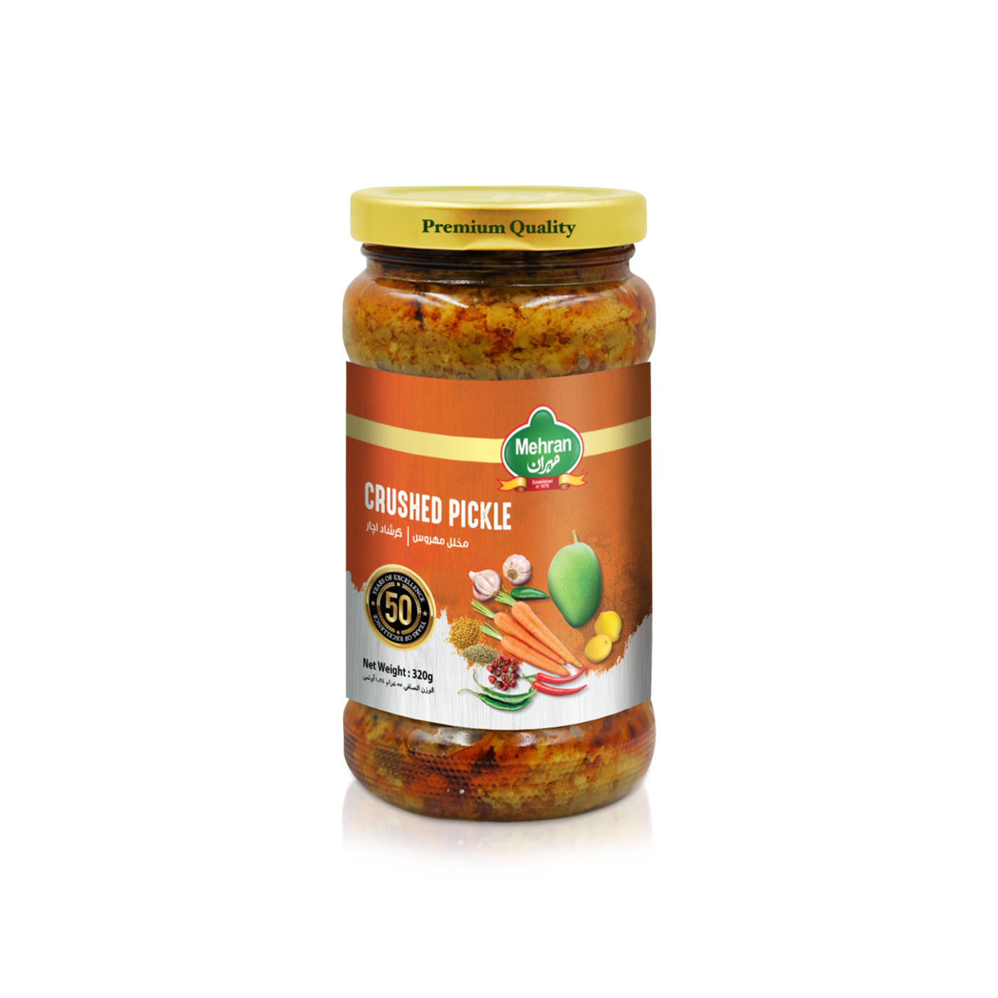 Mehran Crushed Pickle 320g
