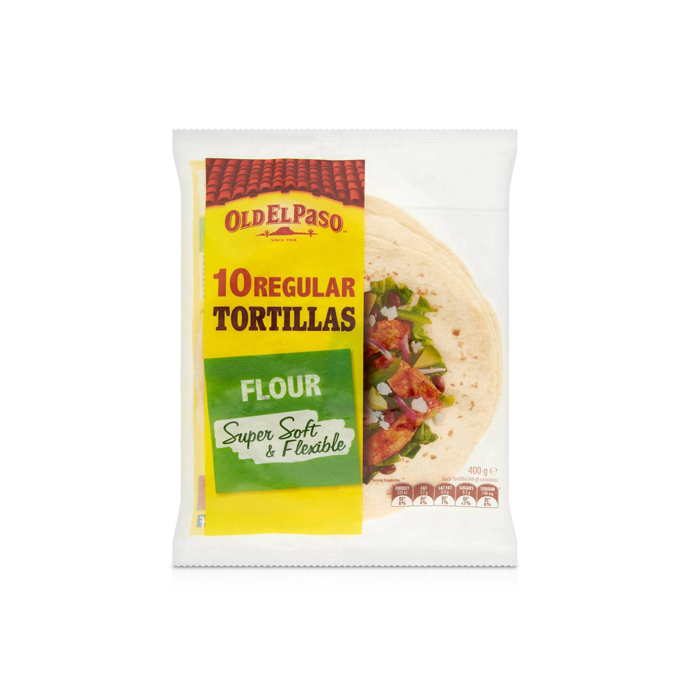 Old El Paso Soft and Flexible Flour Tortillas x 10 400g