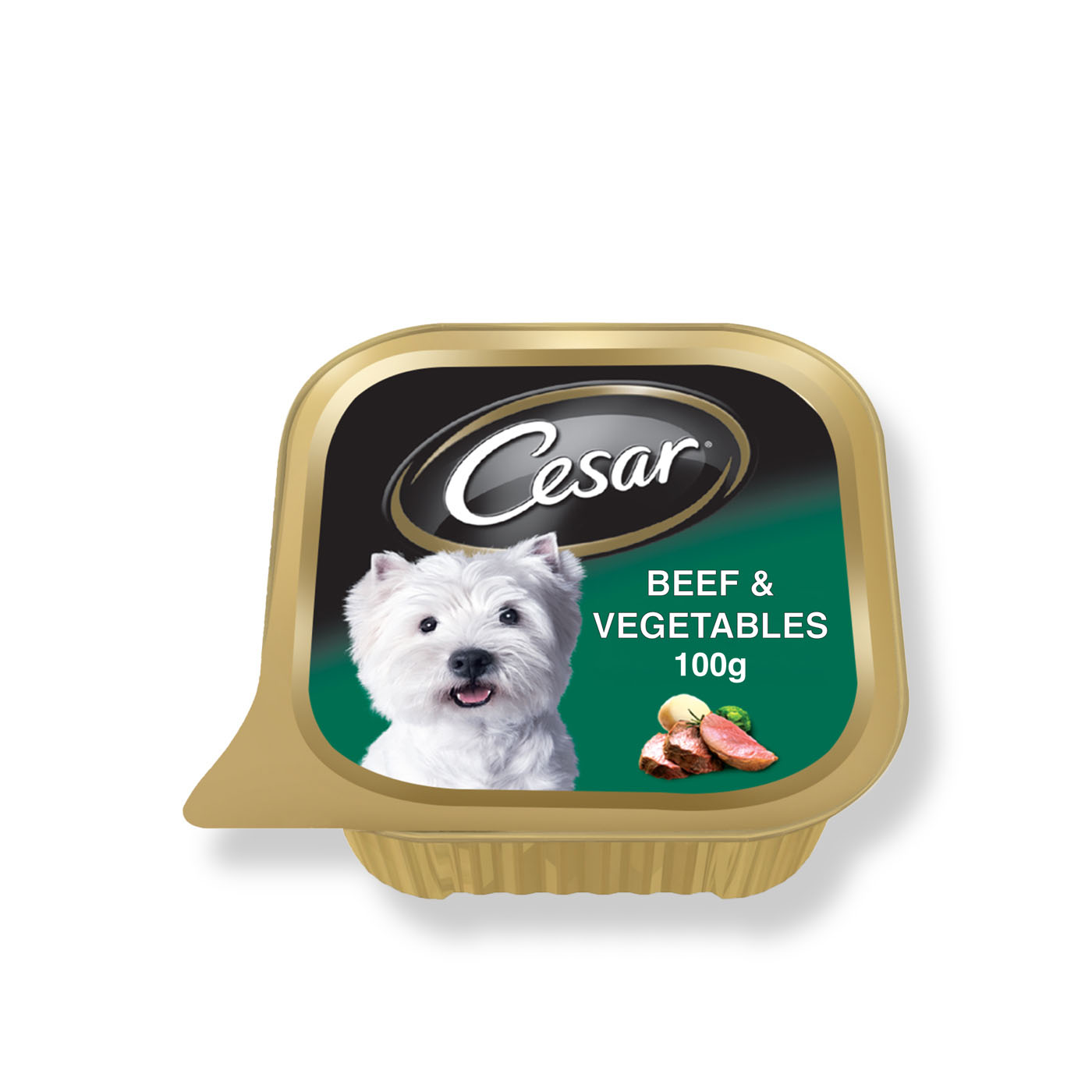Cesar Beef and Vegetables Wet Dog Food 100g