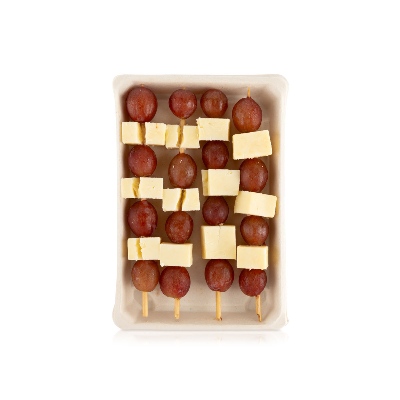 Grapes and Cheddar Cheese Skewer