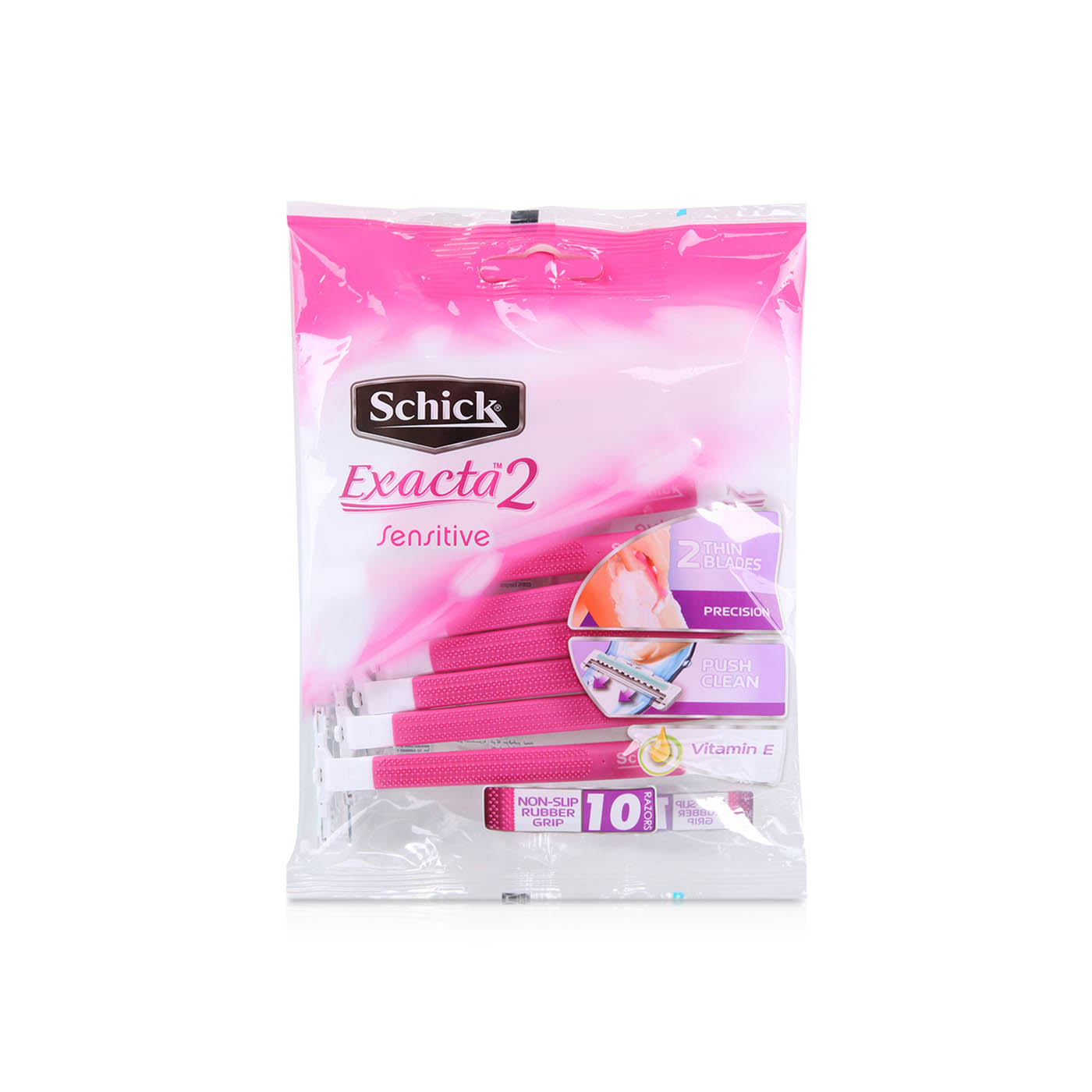 Schick Excata 2 Colours Sensitive Disposable Razors x 10