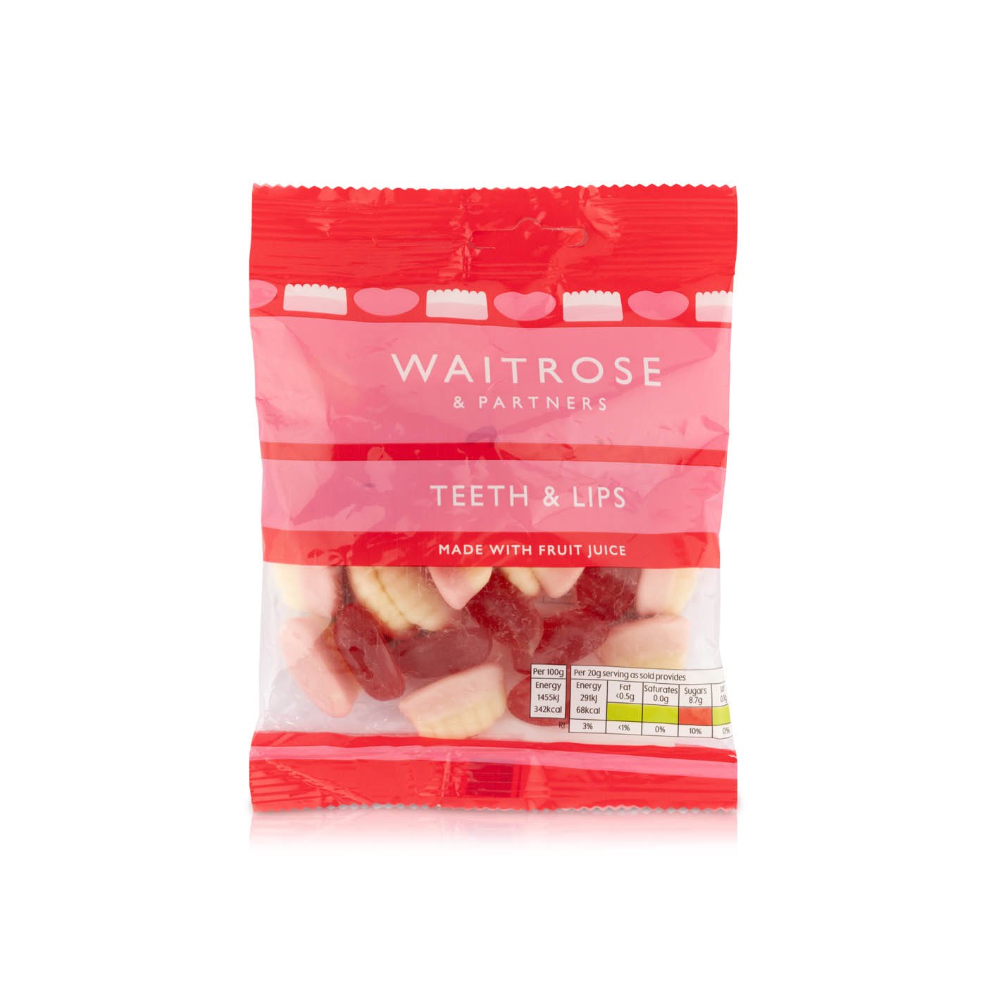 Waitrose Jelly Teeth and Lips 65g