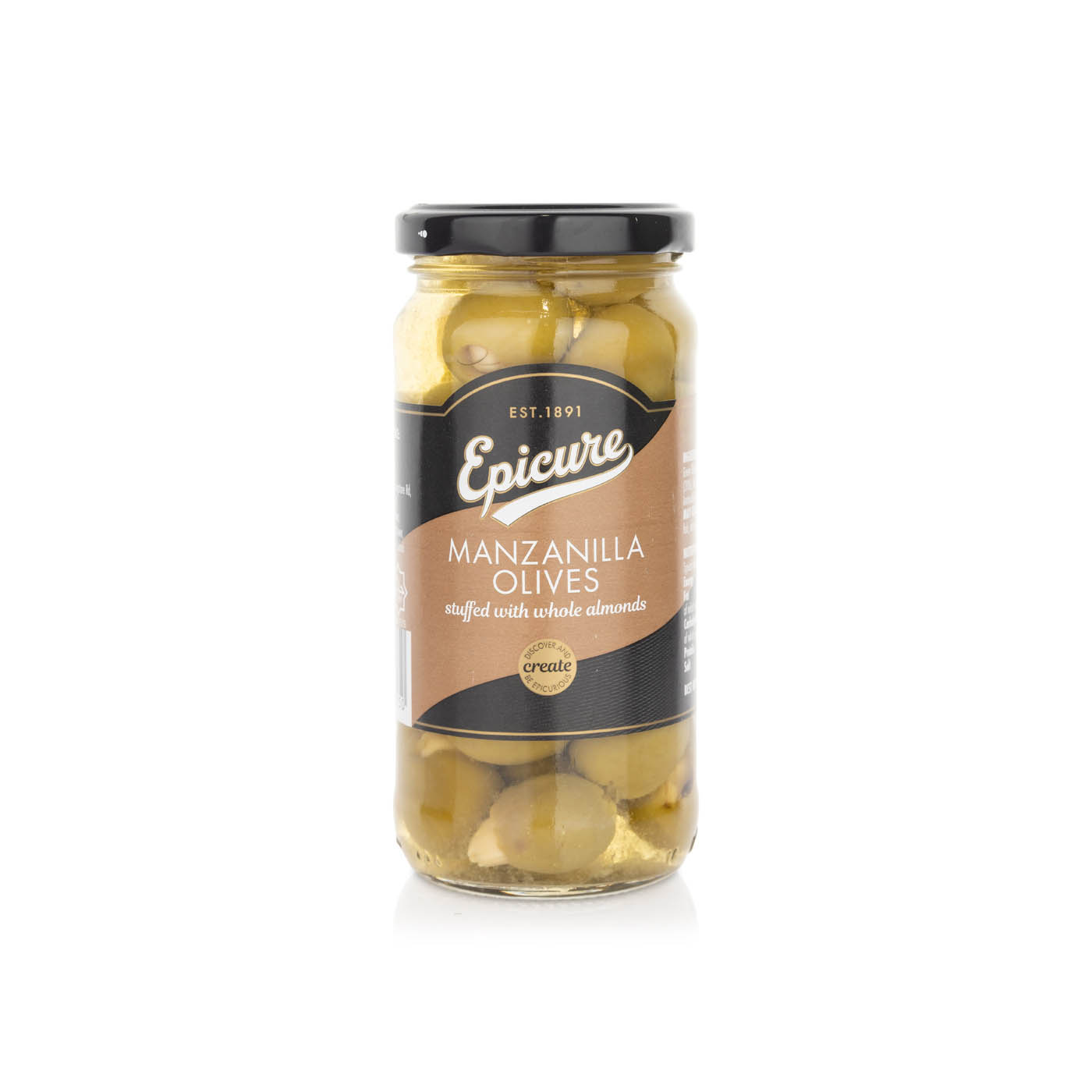 Epicure Manzanilla Olives with Almonds 235g