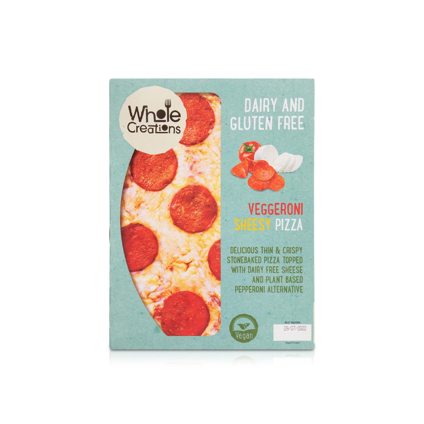 Whole Creations Dairy & Gluten-Free Veggeroni Sheesy Pizza 275g
