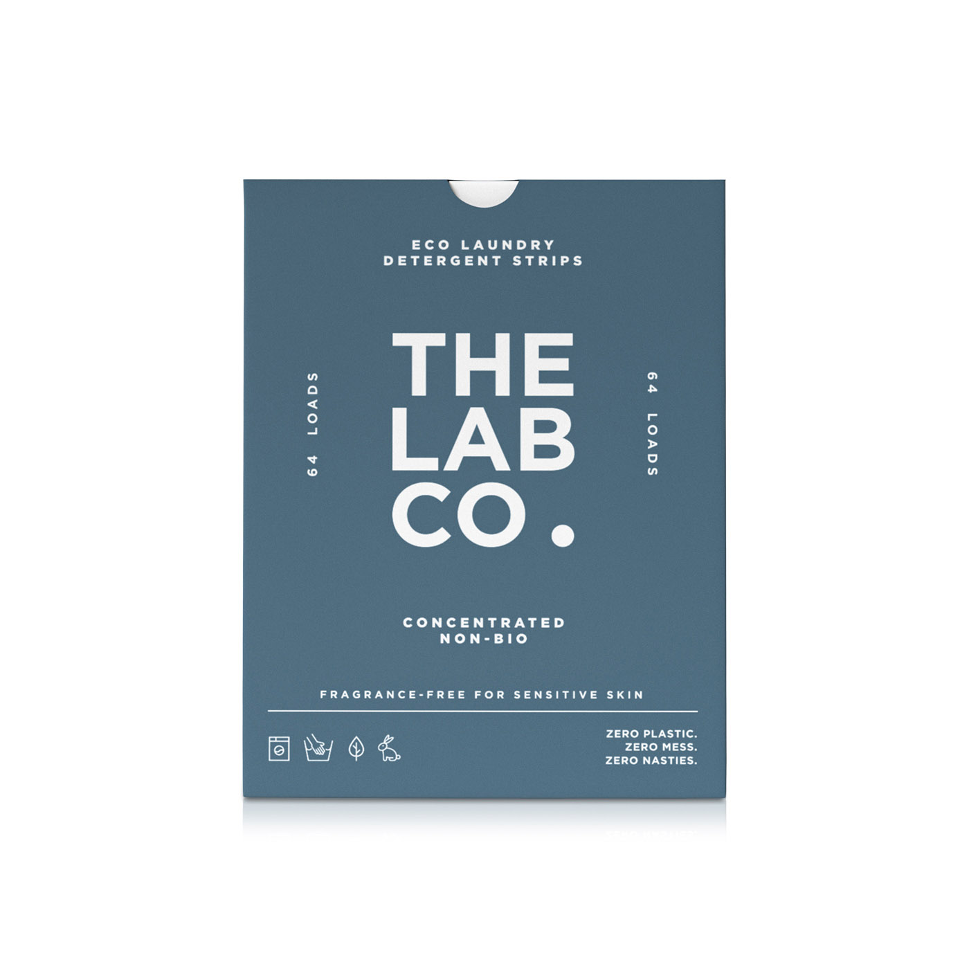 The Lab Co. Laundry Detergent Strips Fragrance Free 64pk