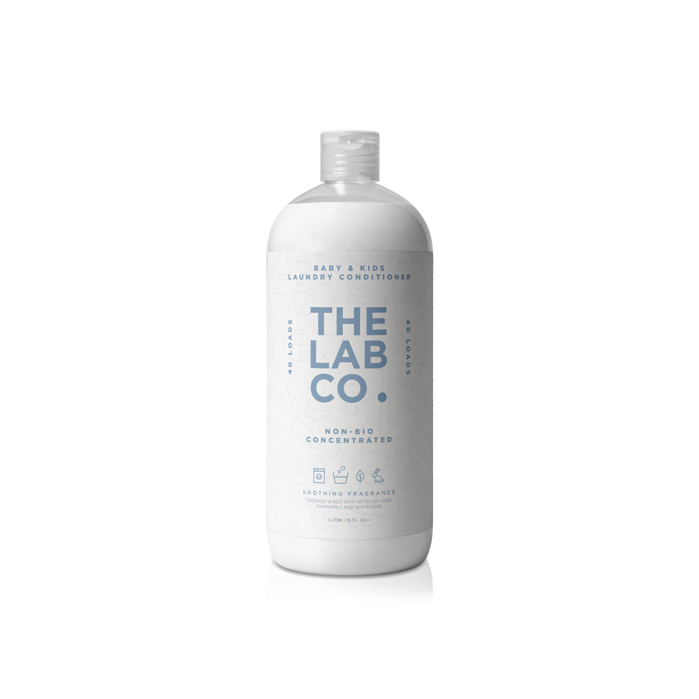 The Lab Co. Soothing Non-Bio Fabric Conditioner for Baby & Kids 1 Litre
