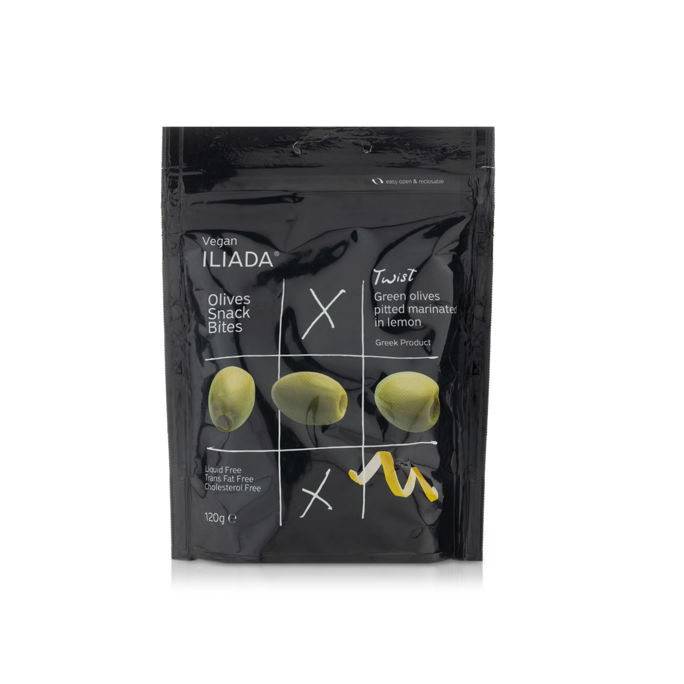 Iliada Olives Snack Bites Twist in Lemon 120g