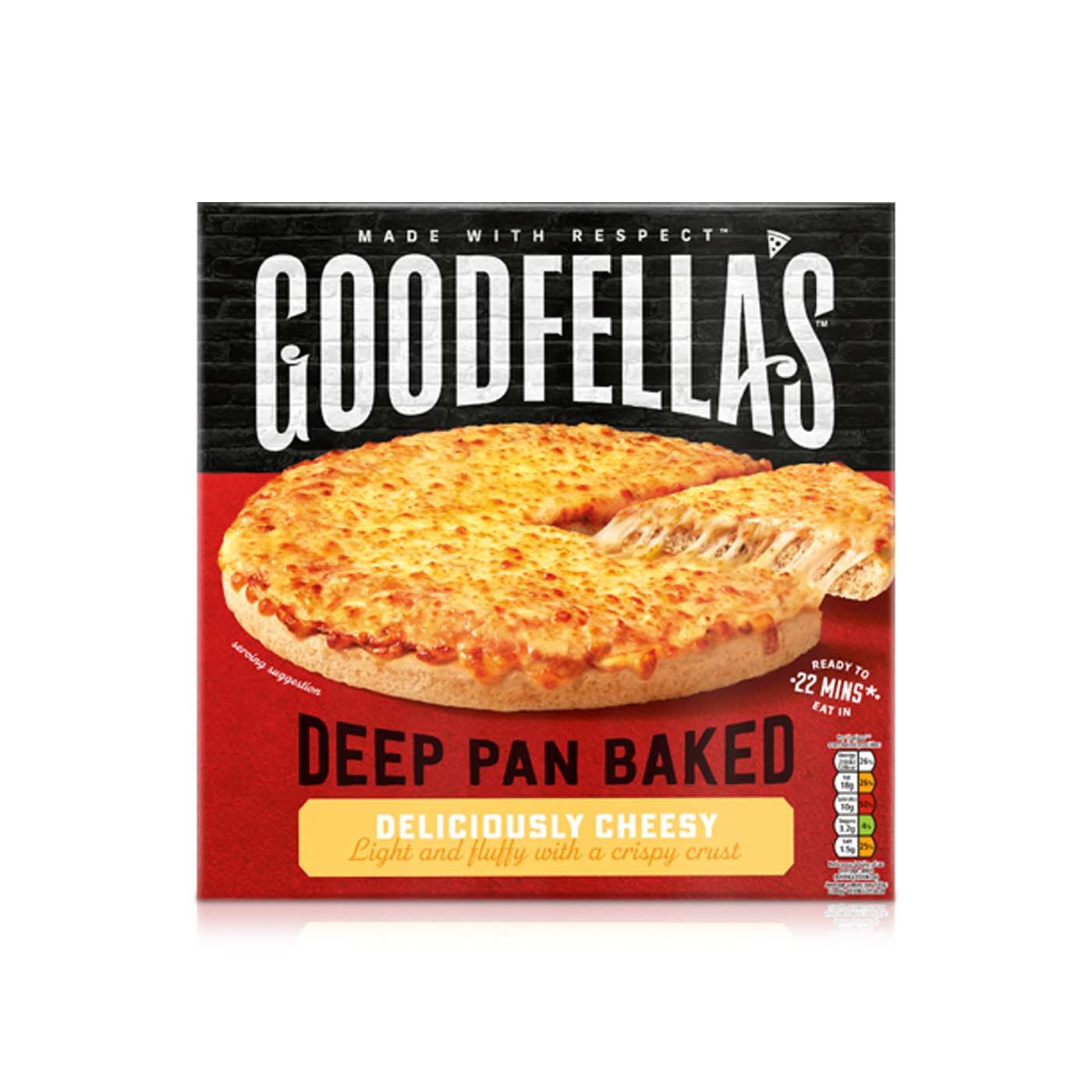 Goodfellas Frozen Deep Pan Baked Deliciously Cheesy Pizza 421g