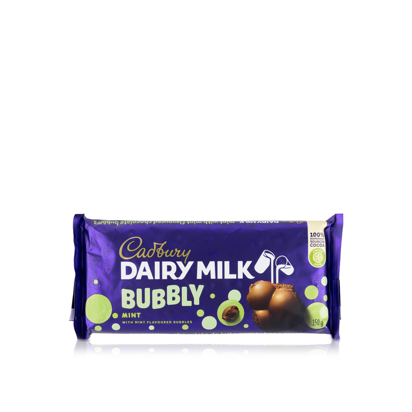 Cadbury Dairy Milk Bubbly Mint 150g