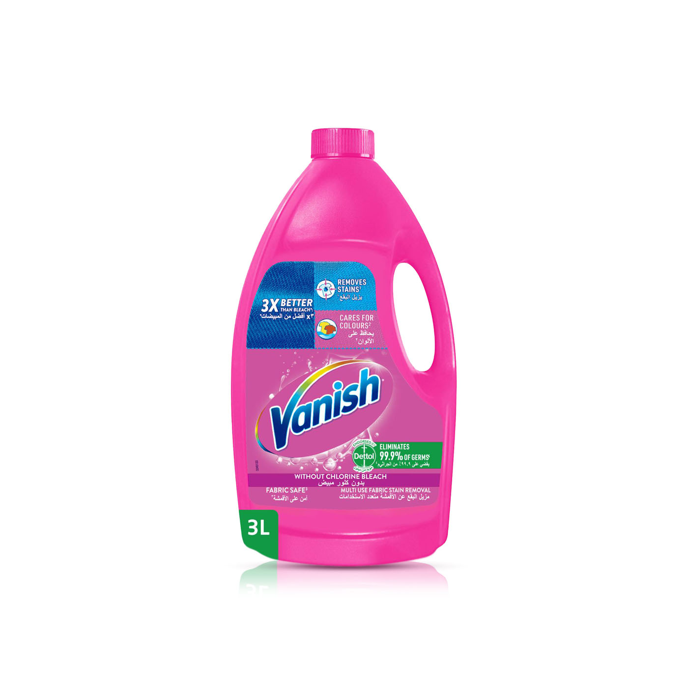 Vanish Liquid Fabric Stain Remover for Coloured & White Clothes 3L