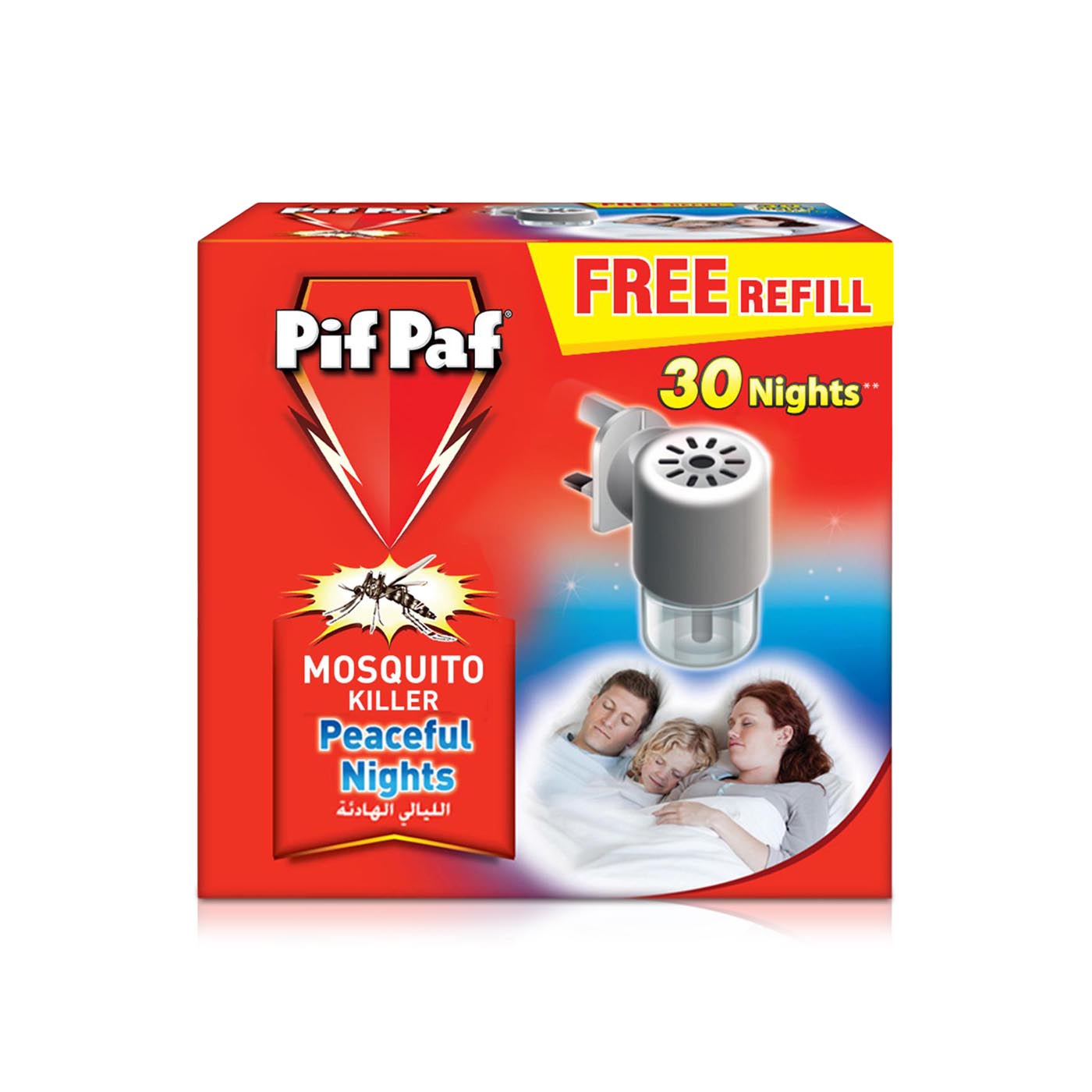 Pif Paf Mosquito Killer Liquid Electric Device Kit 30 Nights Refill