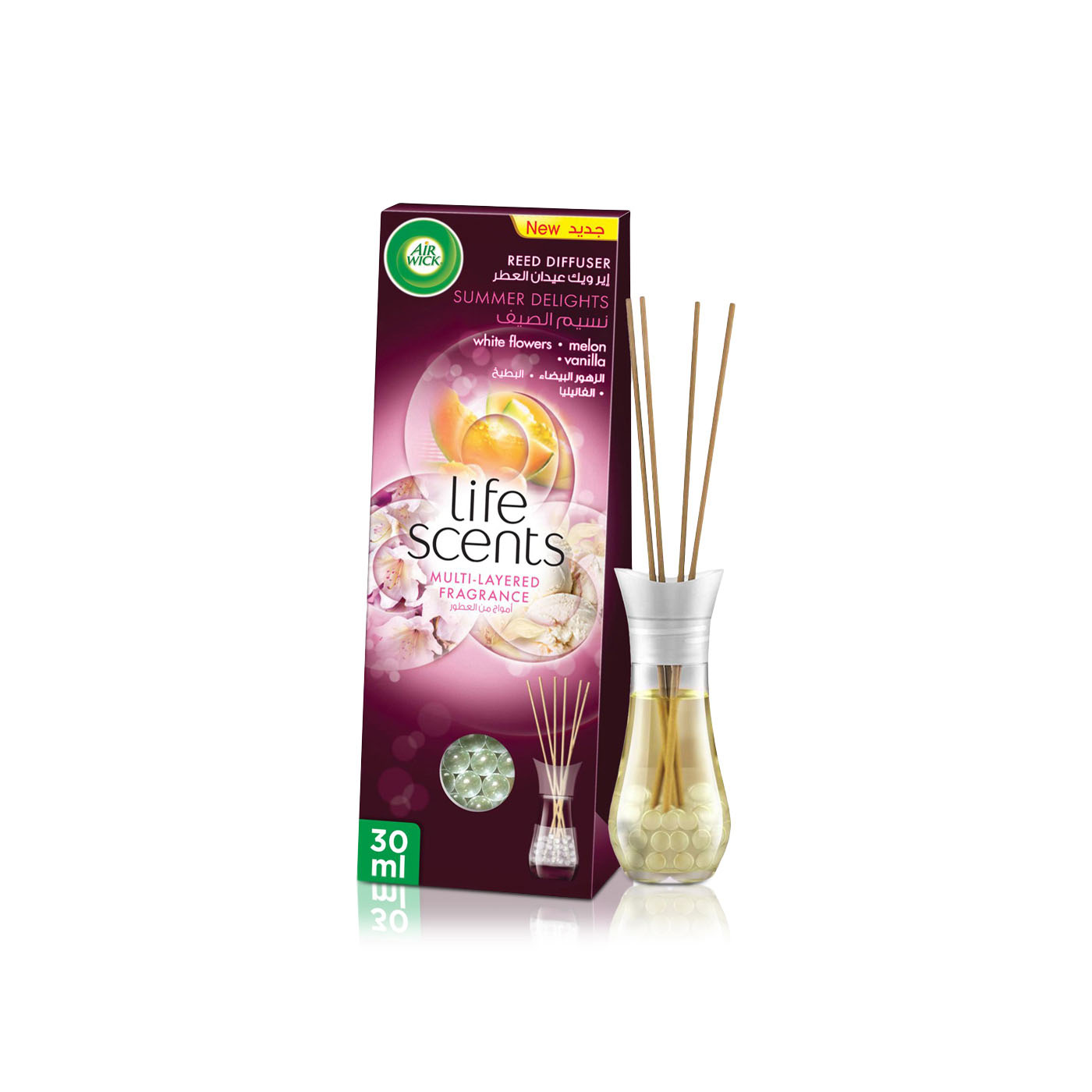 Air Wick Life Scents Reed Diffuser Summer Delights 30ml