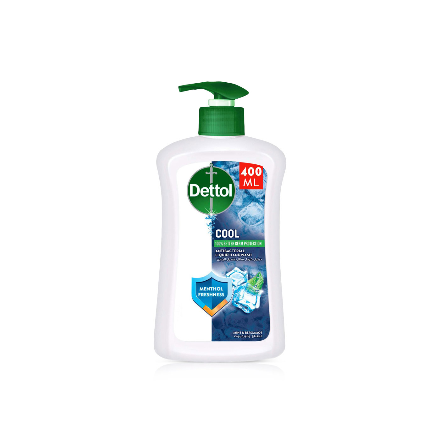 Dettol Cool Mint & Bergamot Scent Liquid Handwash Pump 400ml