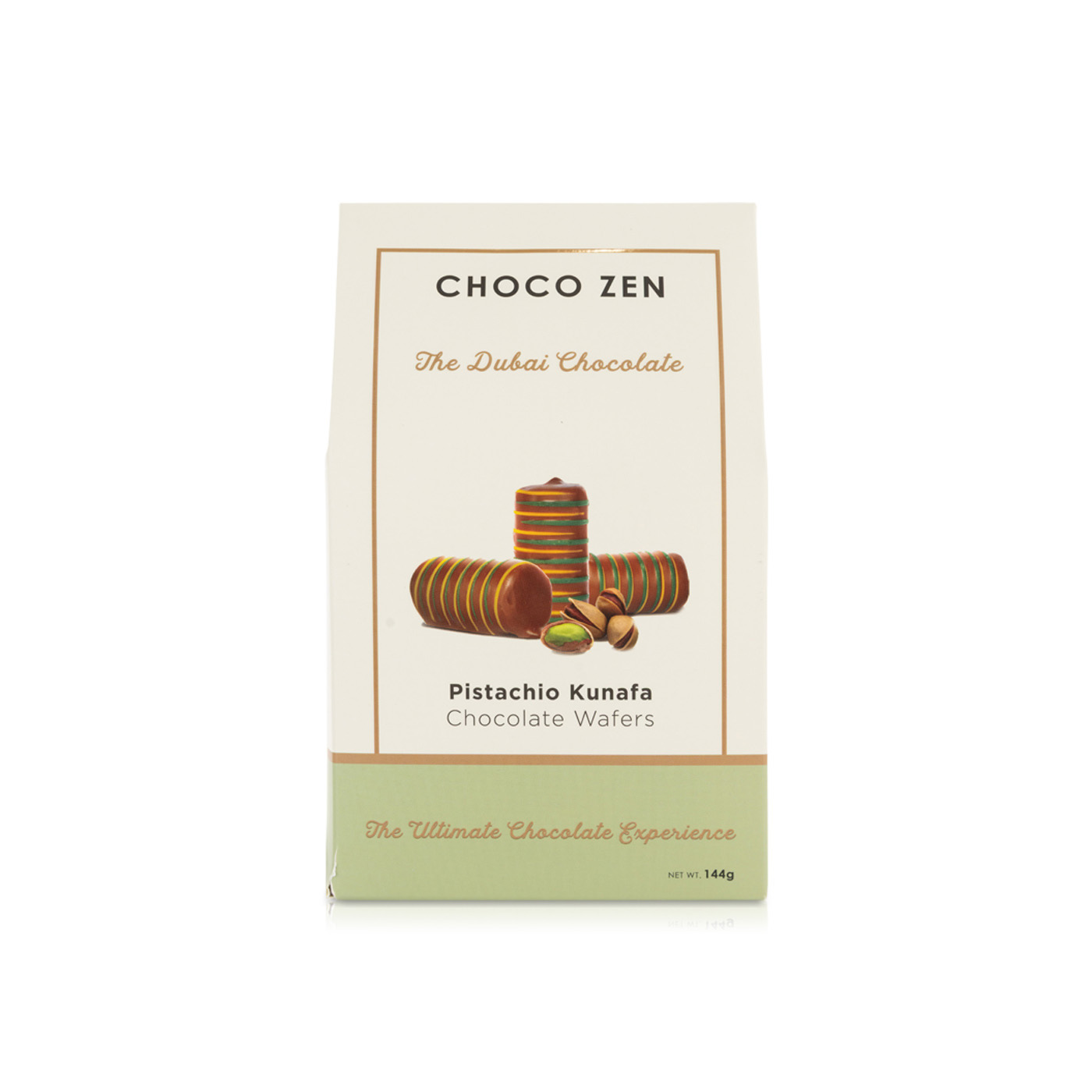 Choco Zen Pistachio Kunafa Wafer Rolls 144g