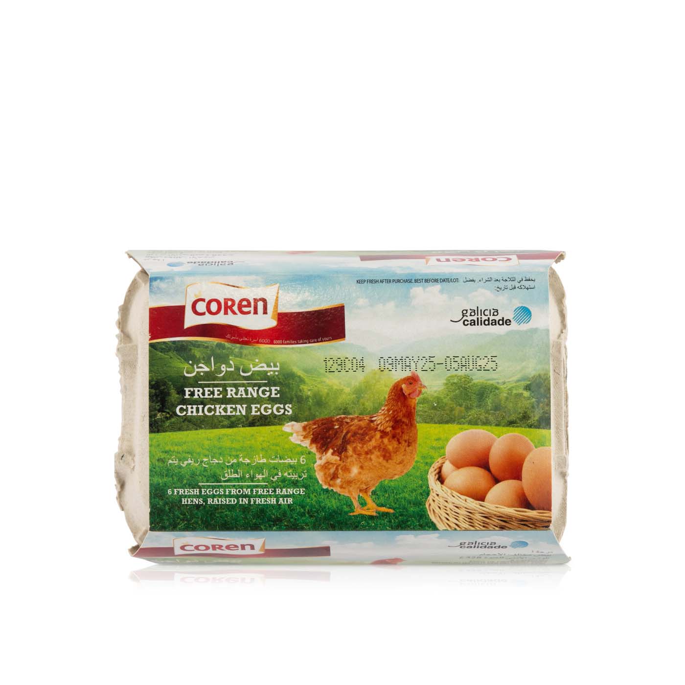 Coren Free Range Eggs x 6 Spinneys UAE Coren Free Range Eggs x 6 Spinneys UAE