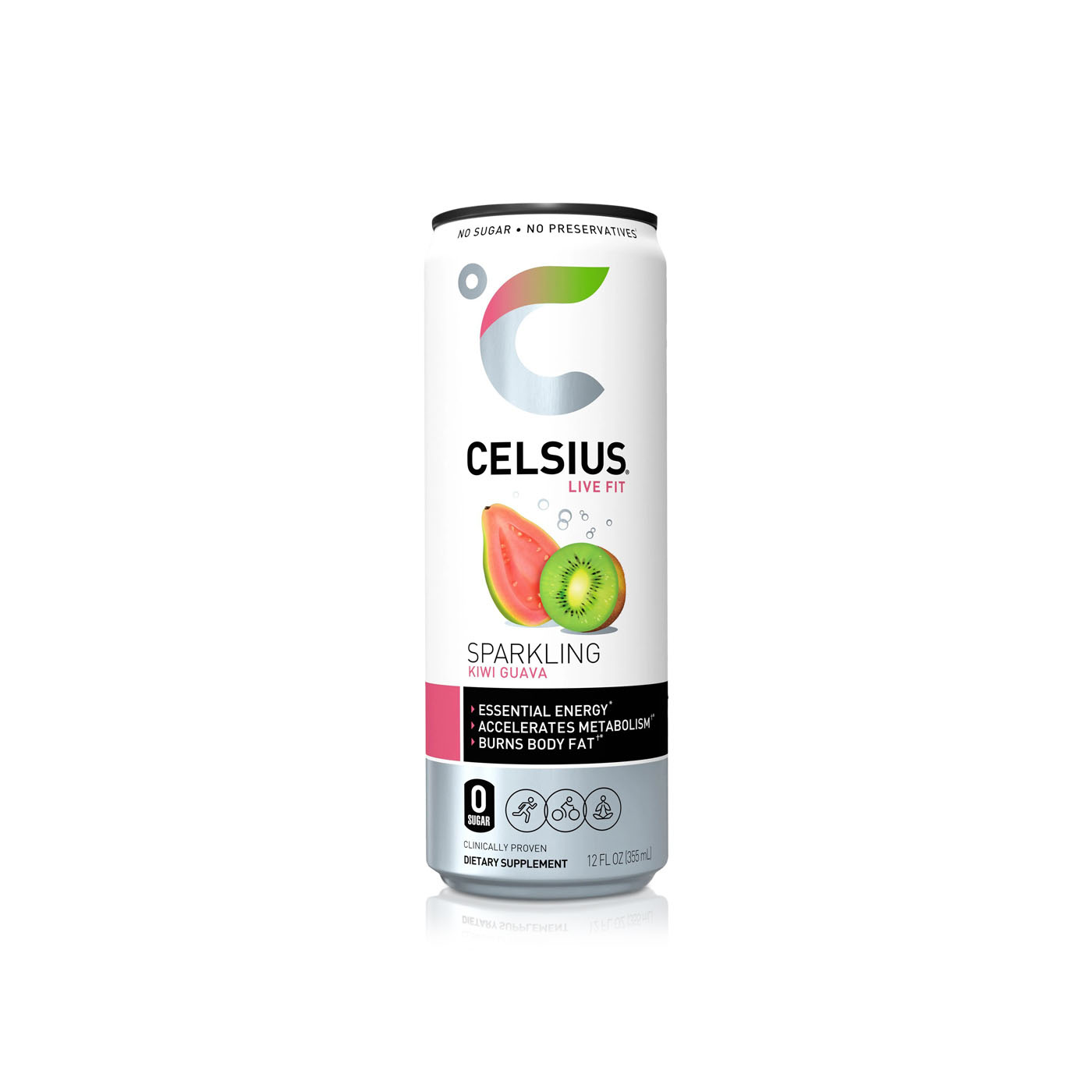 Celsius Kiwi Guava Fitness Drink 355ml