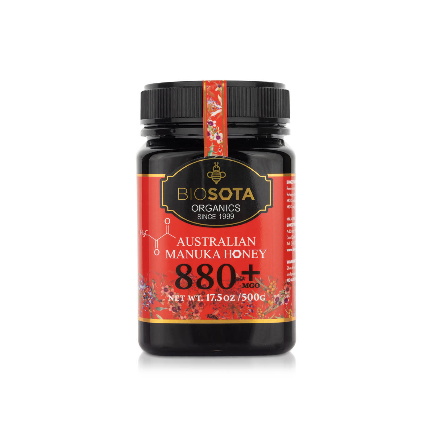 Biosota Organic Manuka Honey MGO 880 500g