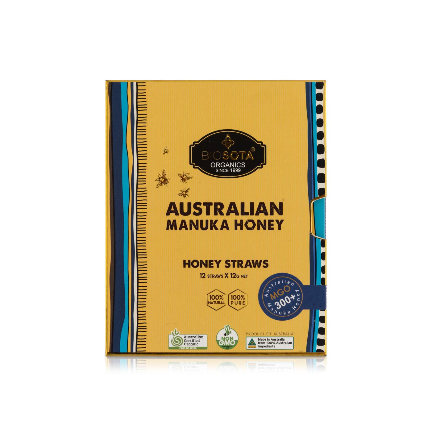 Biosota Organic Manuka Honey Straws MGO 300 144g