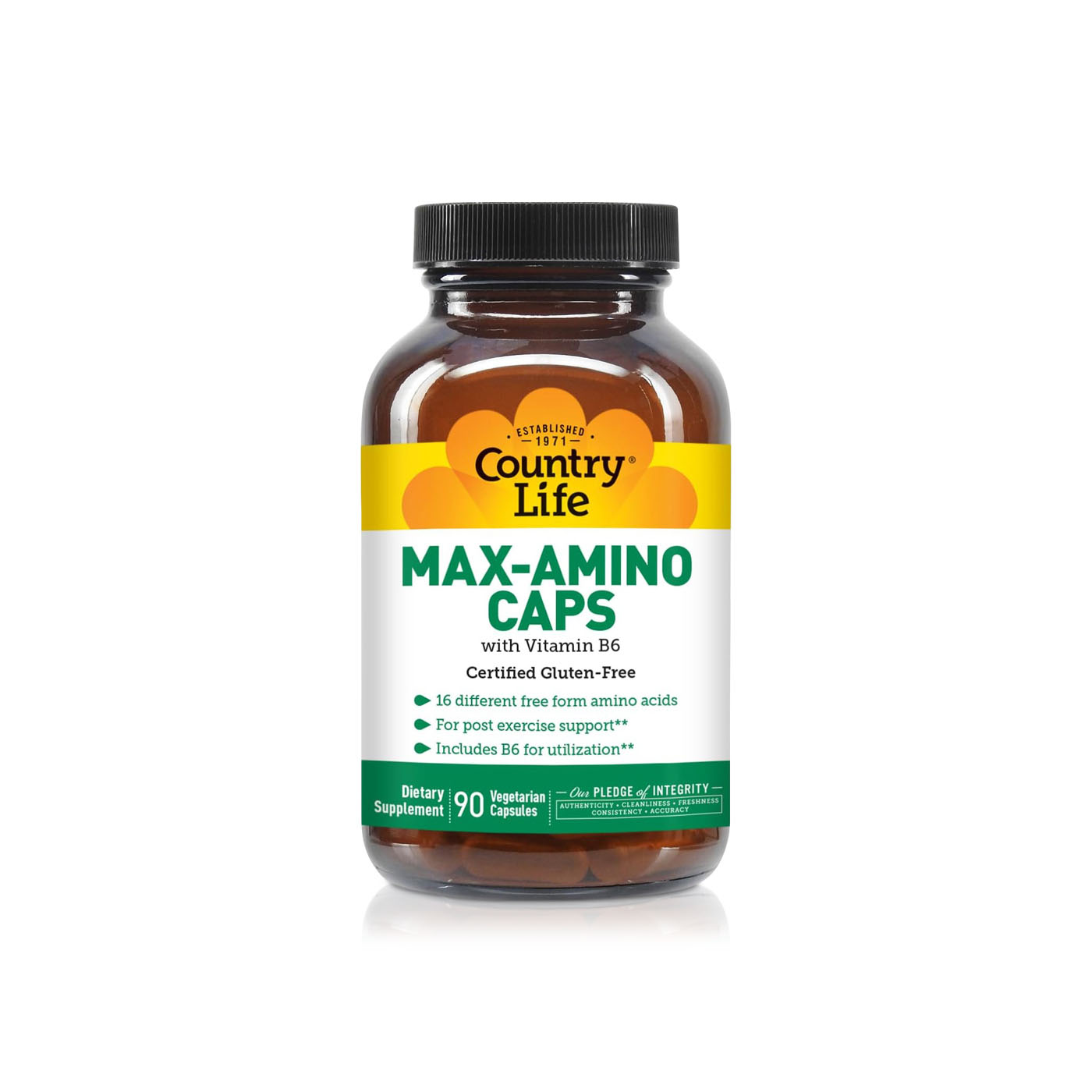 Country Life Max Amino with Vitamin B6 Capsules x 90