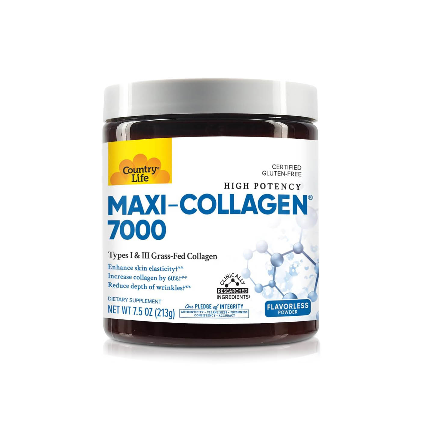 Country Life Maxi Collagen C & A + Biotin Powder 213g