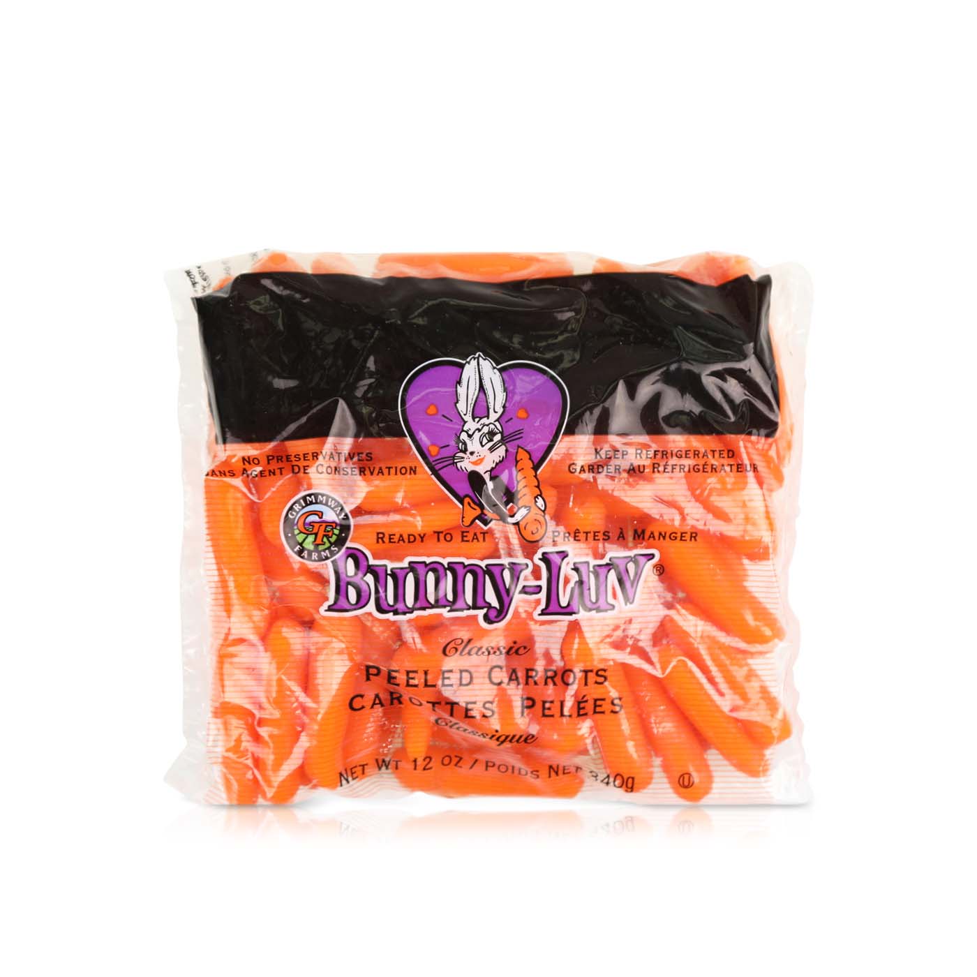 Bunny-luv Peeled Baby Carrots 340g