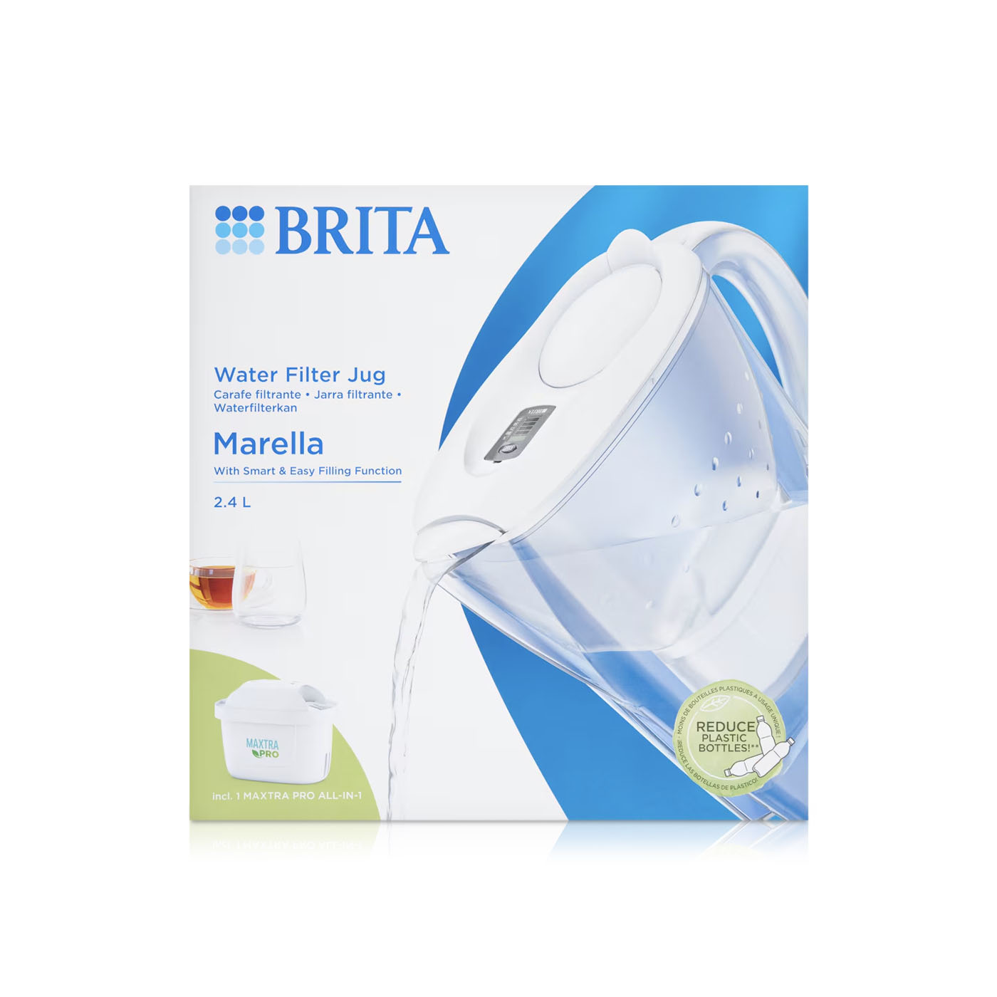 Brita Marella Filter Jug White 2.4L