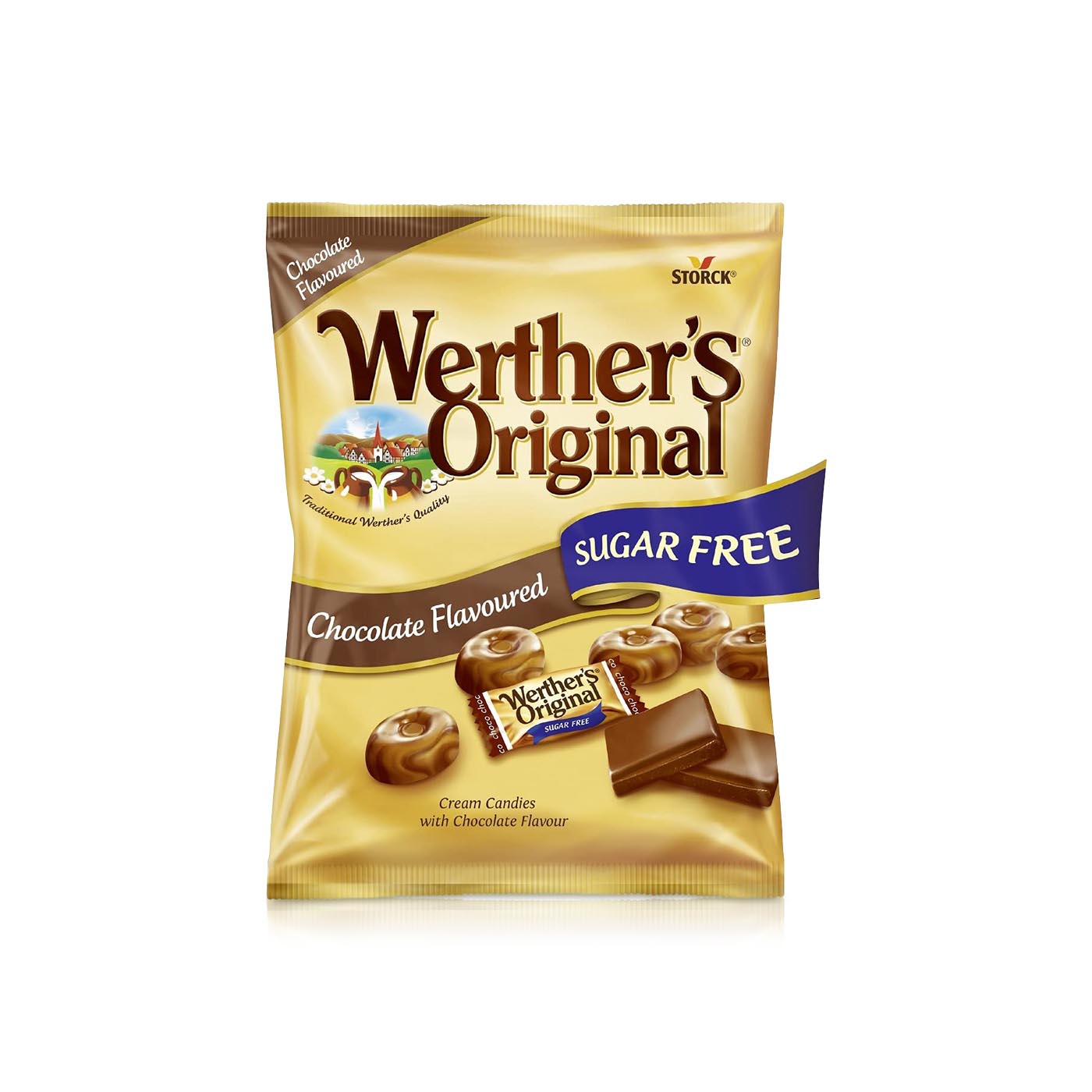 Werther's Original Chocolate Cream Candies Sugar-Free 60g