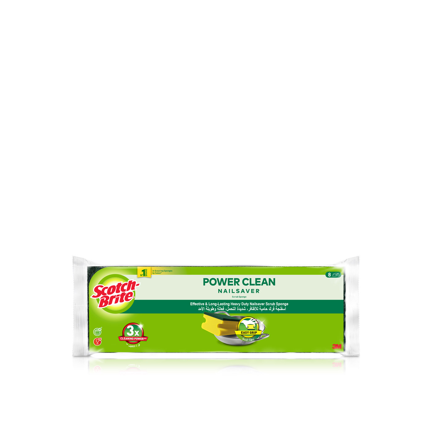 Scotch Brite Classic Scrub Sponge x 8