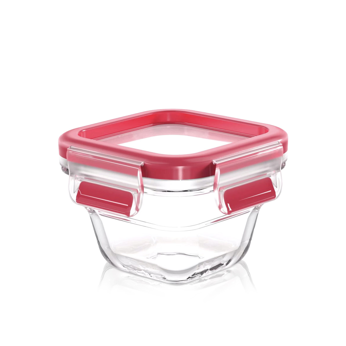 Tefal Masterseal Glass Square Container Red 180ml