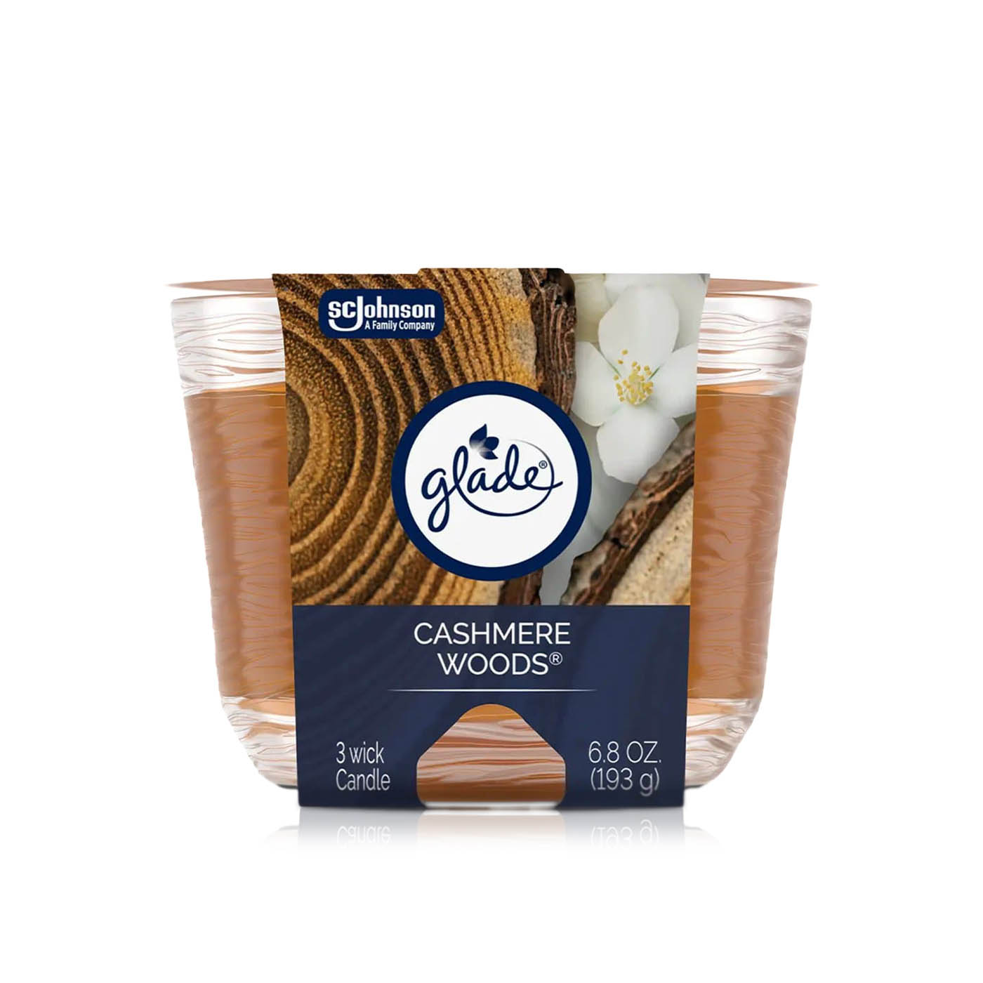 Glade 3-Wick Candle Comforting Cashmere Woods