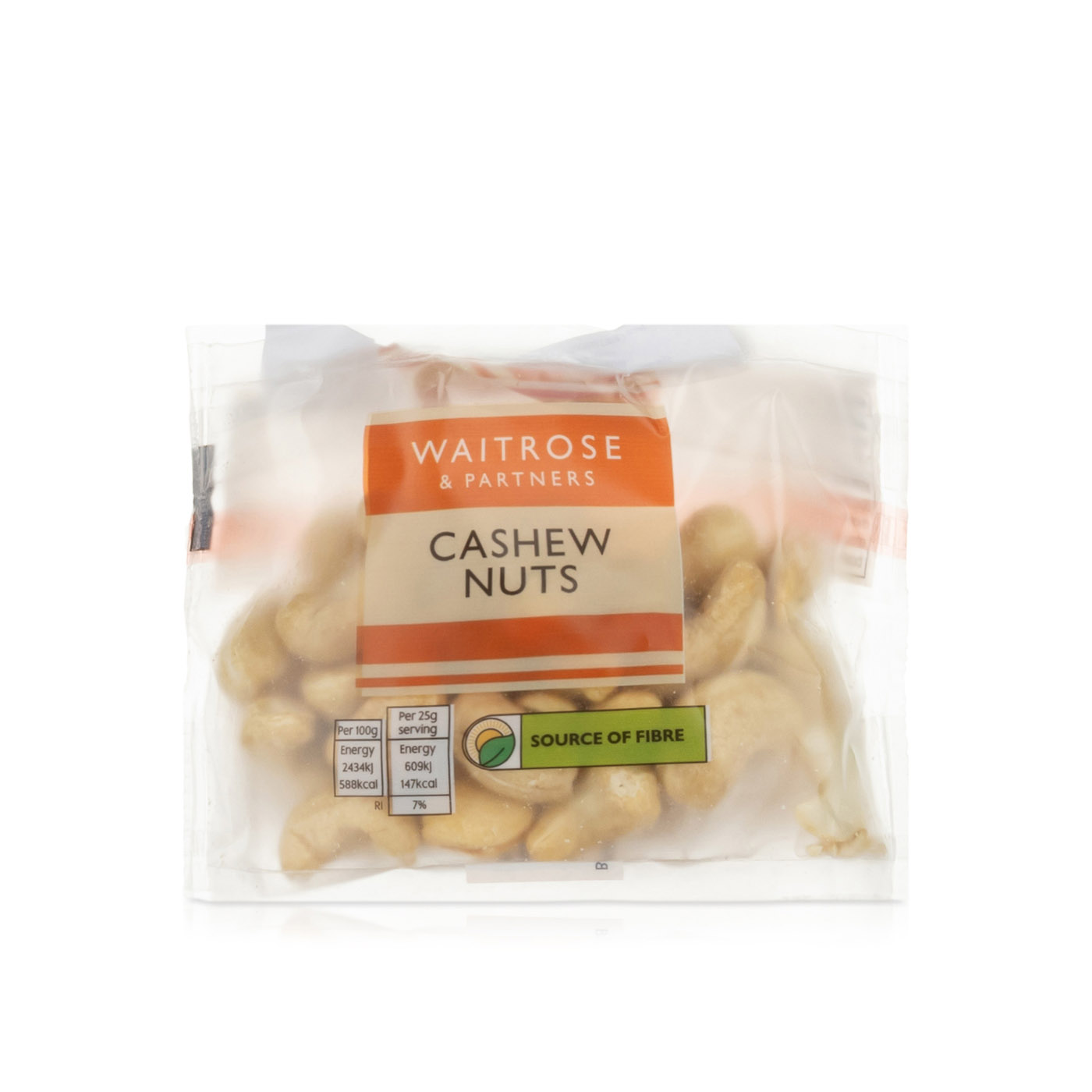 Waitrose Cashew Nuts 50g