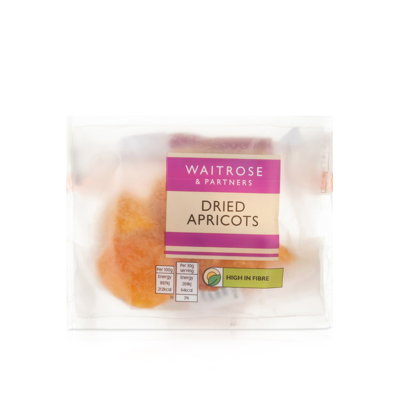 Waitrose Dried Apricots 50g