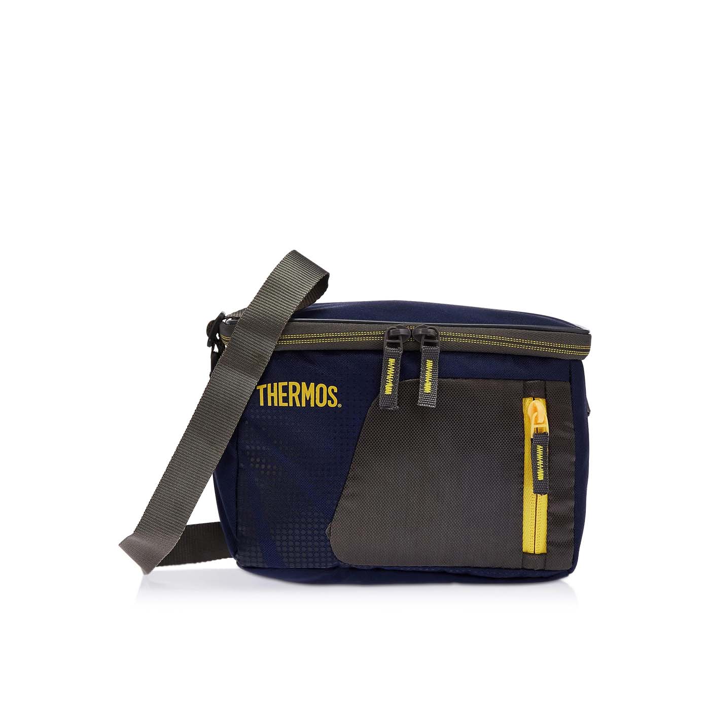 Thermos 6 Can Cooler Navy/yellow
