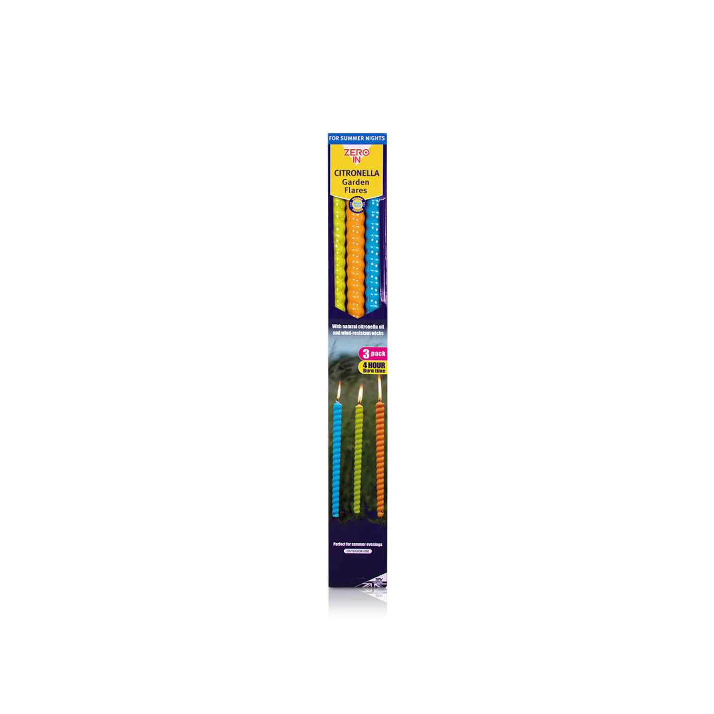 STV Citronella Zero In Garden Flares x 3