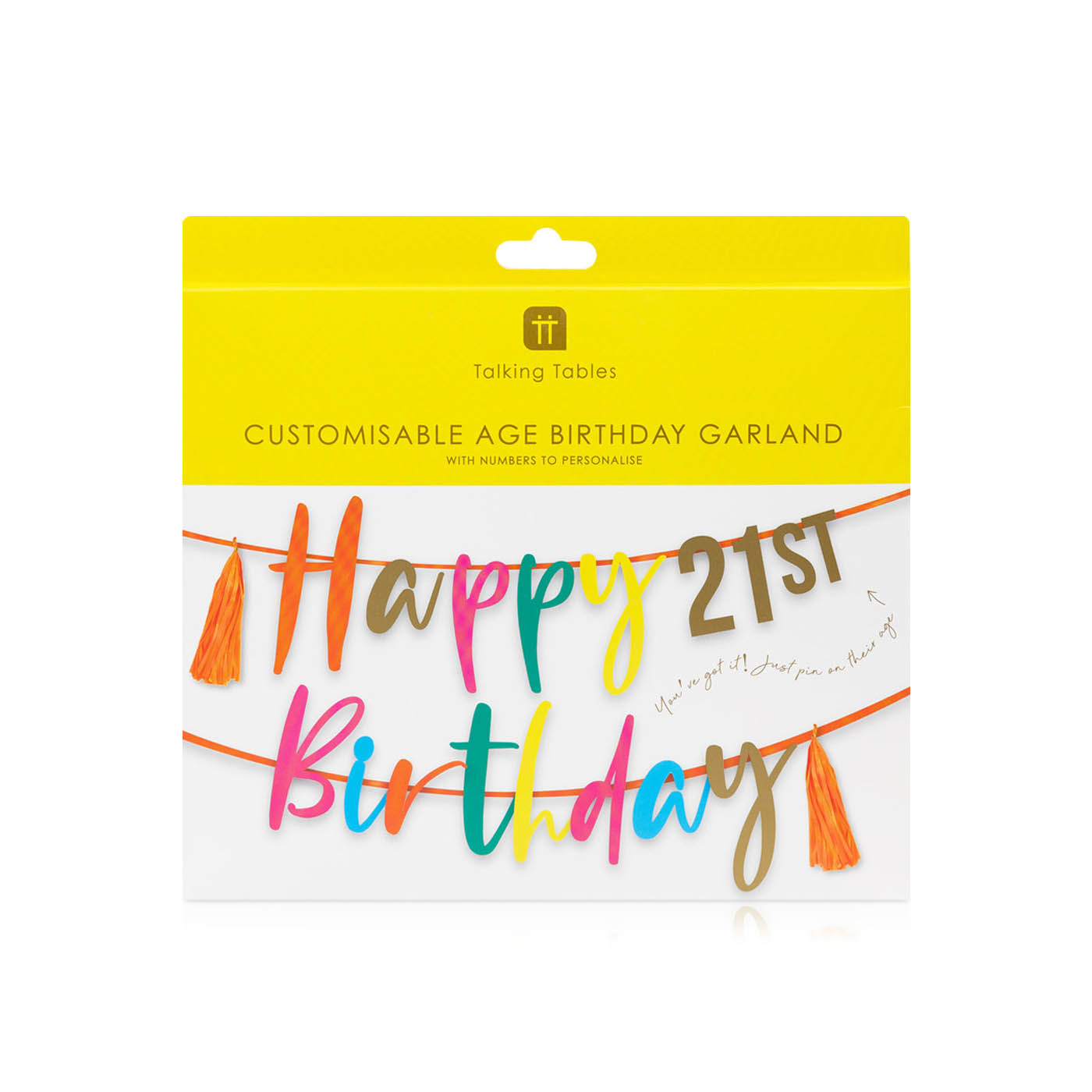 Talking Tables Customisable Age Birthday Garland
