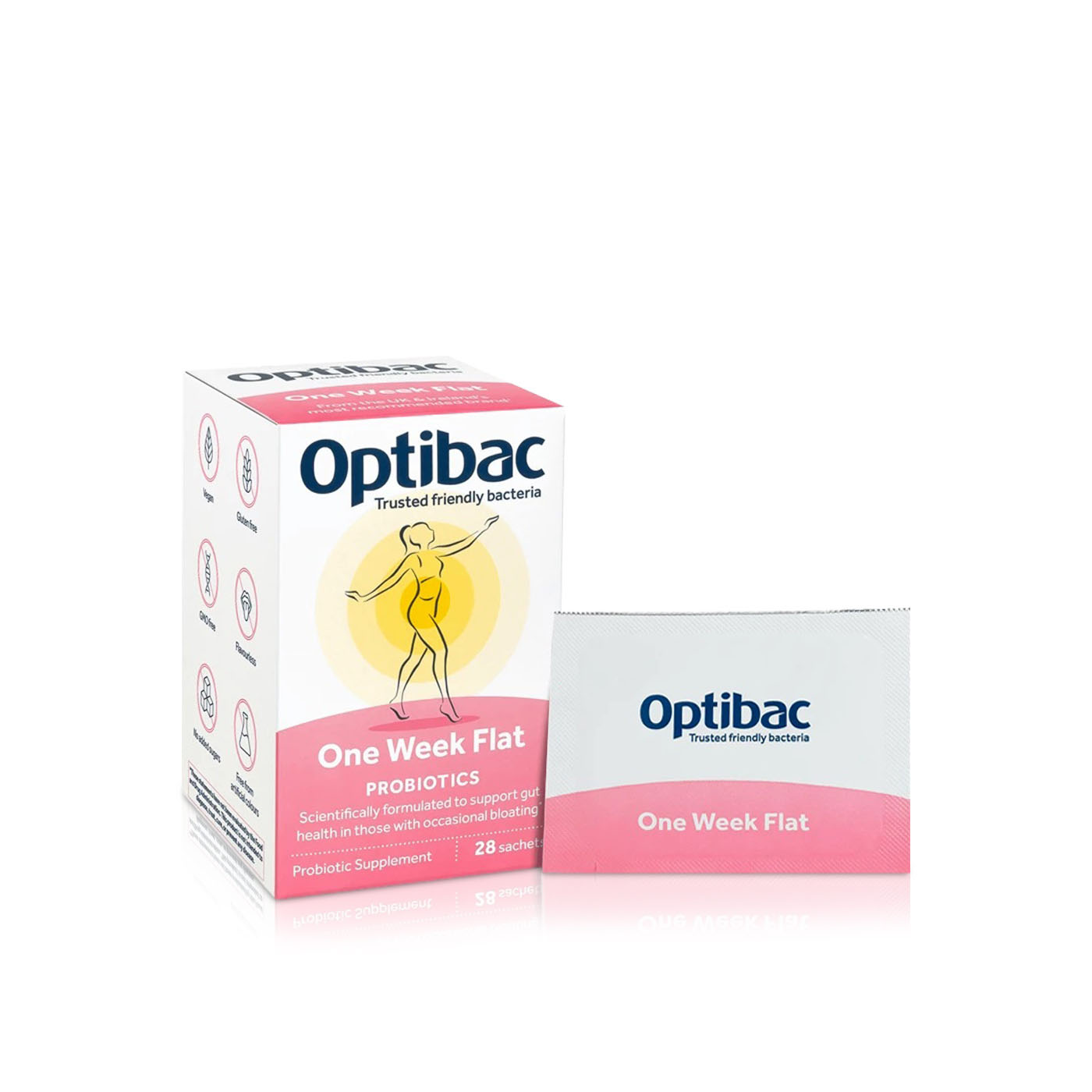 Optibac One Week Flat Probiotic Digestive Sachets x 28