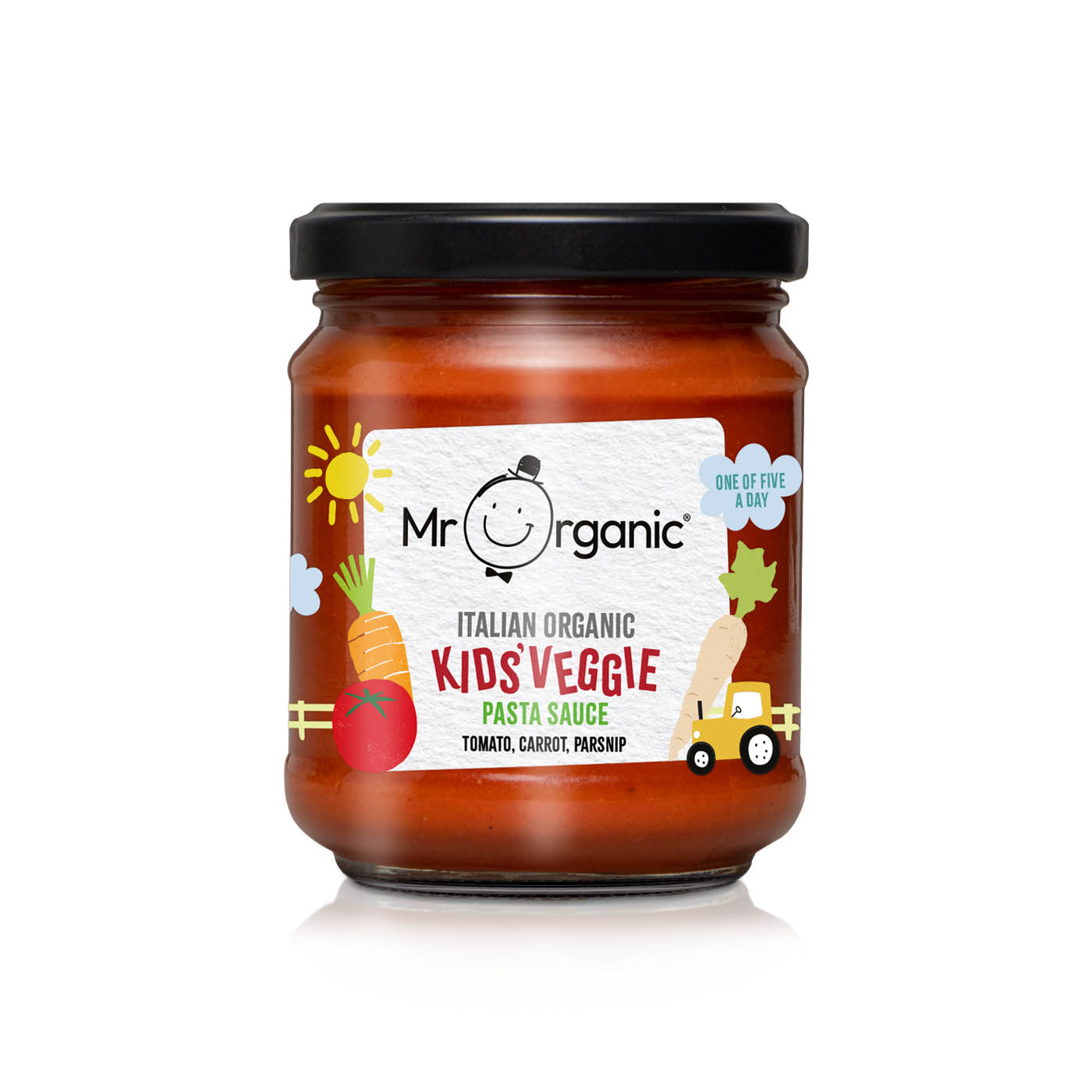 Mr Organic Italian Kids Veggie Pasta Sauce Tomato Carrot and Parsnip 200g