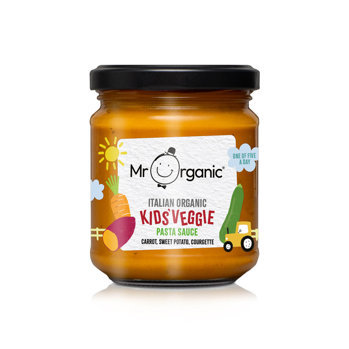 Mr Organic Italian Kids Veggie Pasta Sauce Carrot Sweet Potato and Courgette 200g